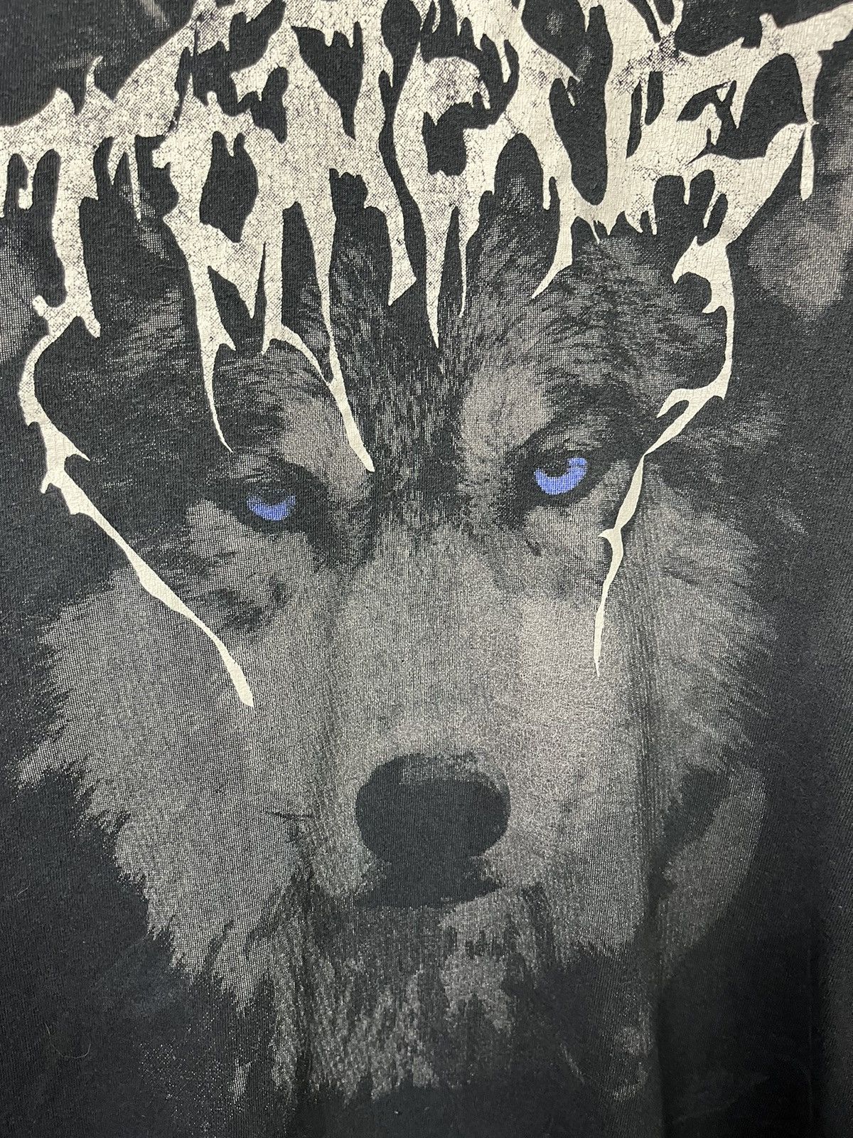 Band Tees × Vintage Rare vintage y2k Black Tongue wolf graphic metal band tee Size US M / EU 48-50 / 2 - 4 Thumbnail