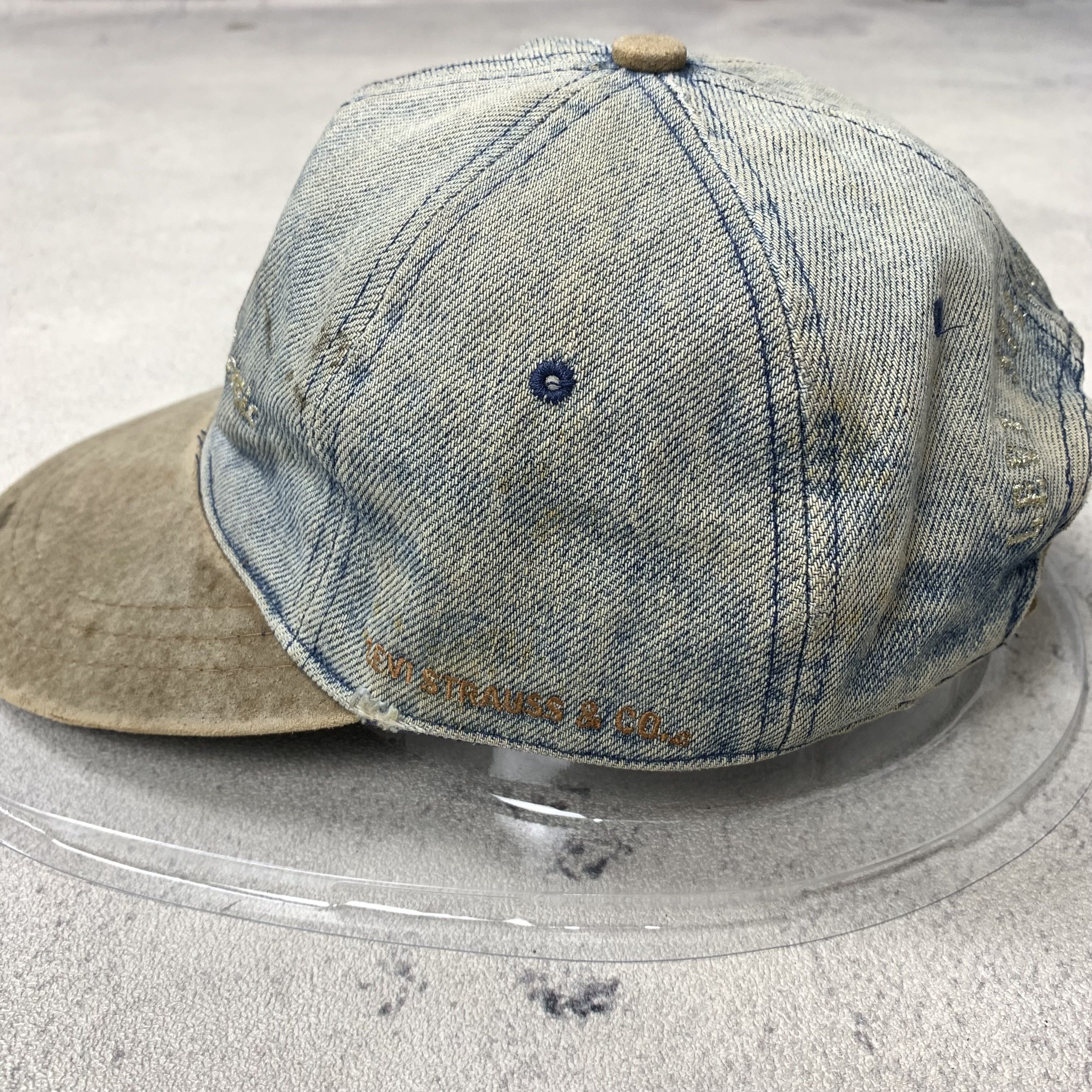 Levi's Vintage Levi's Levi Strauss Denim Hat Rugged Mud Wash Size ONE SIZE - 4 Thumbnail