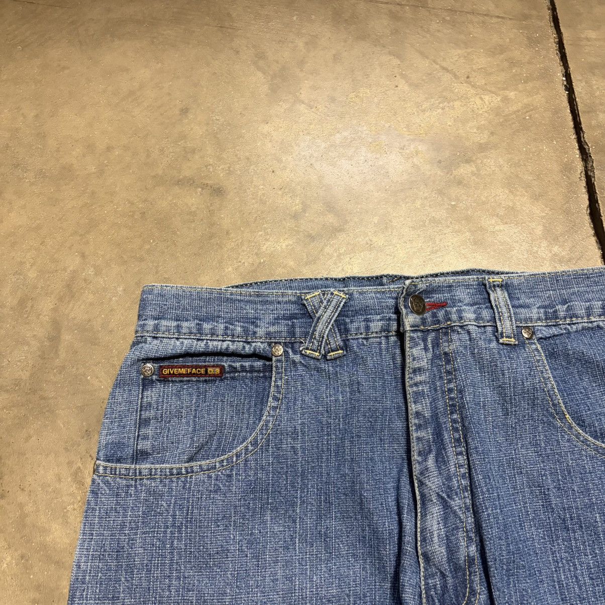 Southpole Vintage Y2K GiveMeFace GMF Baggy Denim Jeans Skater Wide Leg Size US 34 / EU 50 - 7 Thumbnail