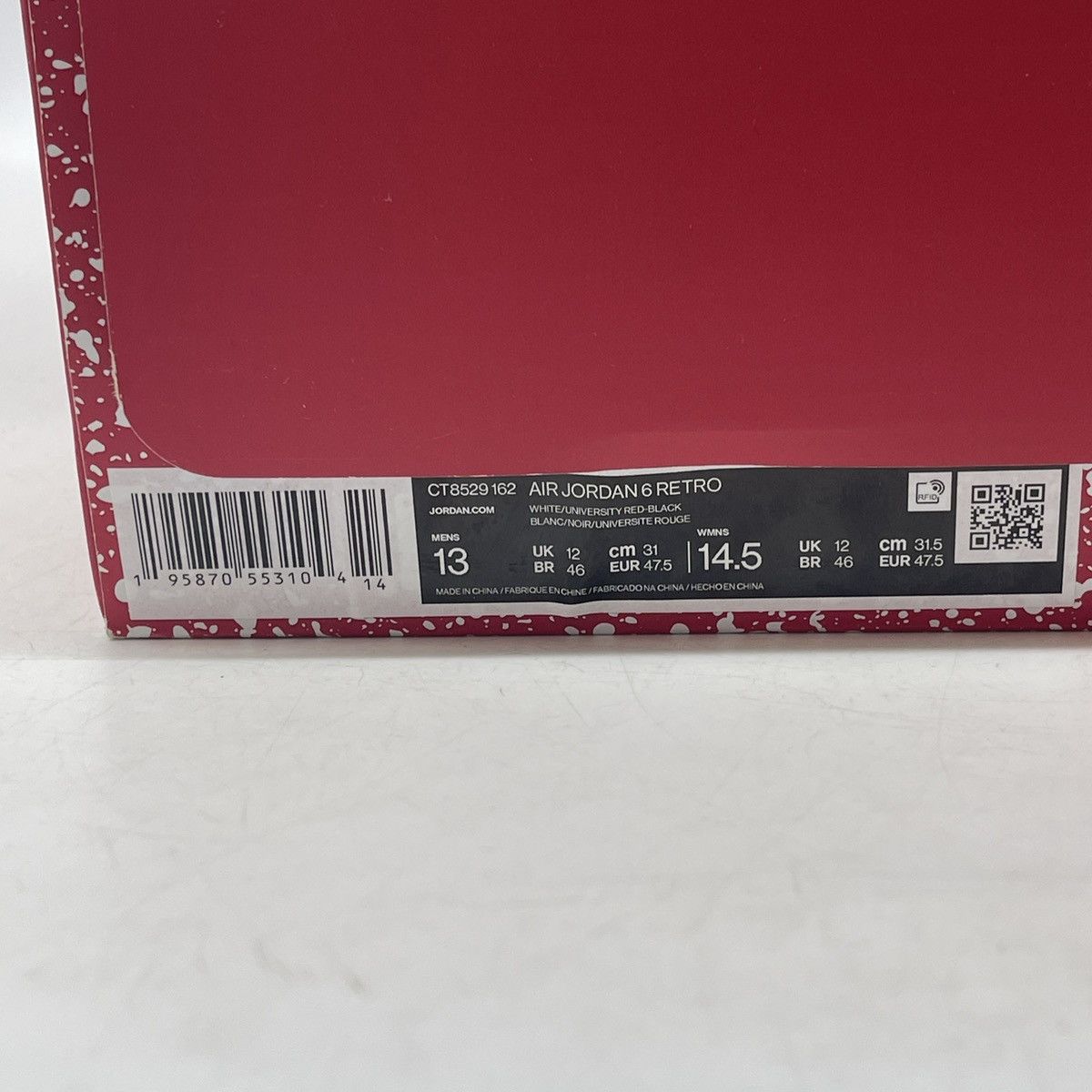 Jordan Brand Air Jordan 6 red Oreo Size US 13 / EU 46 - 9 Thumbnail