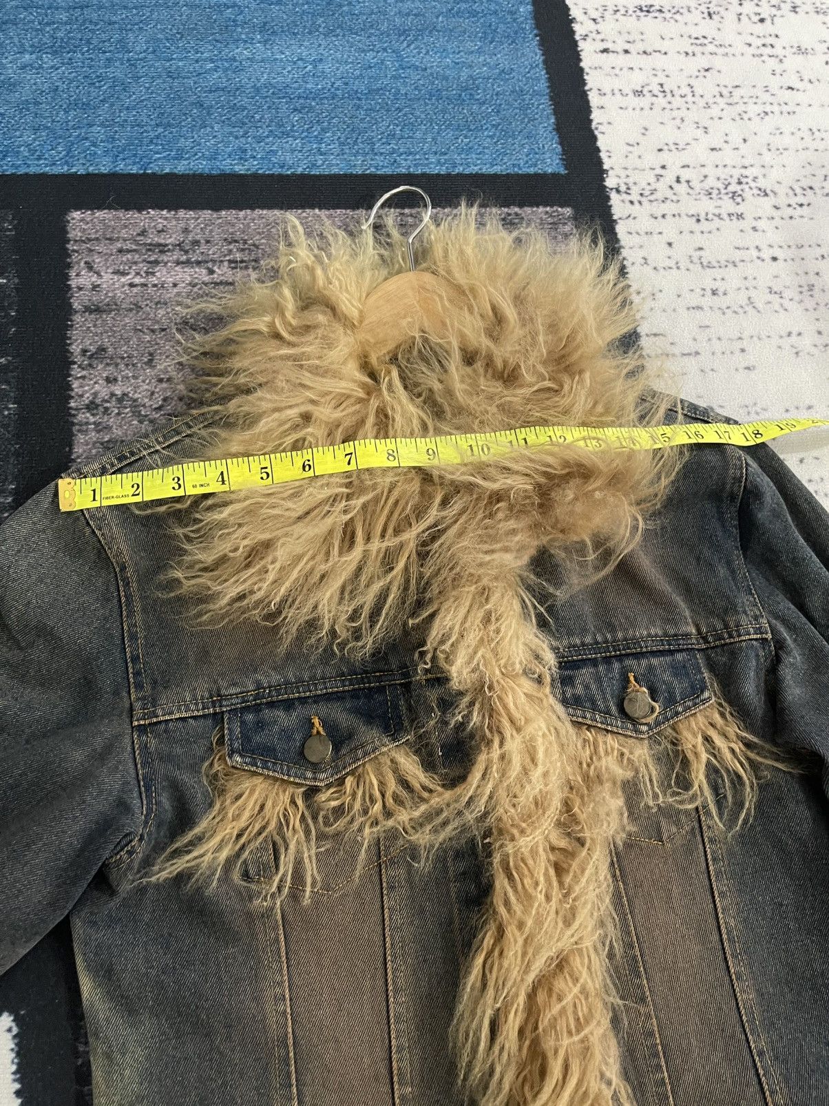 Japanese Brand Vintage Unbrand Faux Fur Collar Denim Jacket Size L / US 10 / IT 46 - 18 Thumbnail