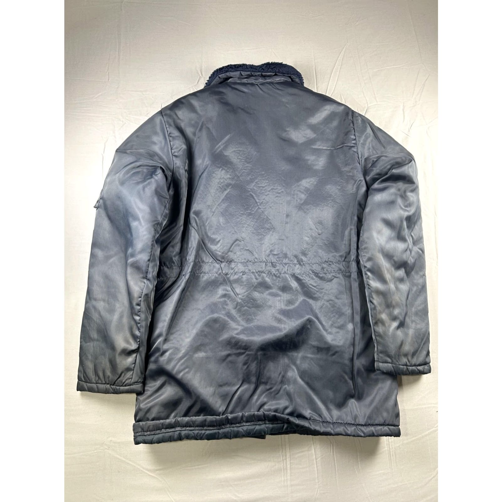 Sears VINTAGE Sears Work 'N Leisure Coat Mens M Blue Nylon Parka Fur Collar 70s Size US M / EU 48-50 / 2 - 4 Thumbnail