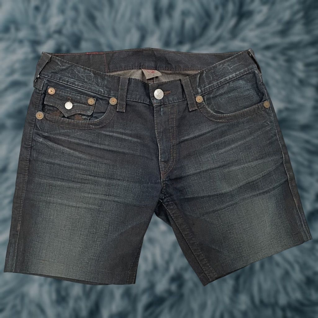 True Religion VINTAGE True Religion Jean Shorts Adult 38 Blue Denim Rainbow Billy Made in USA Mens Size US 38 / EU 54 - 1 Thumbnail