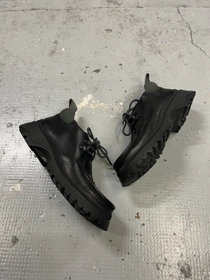 Prada FW1999 Prada Black Premium Leather Vibram Boots Size US 7.5 / IT 37.5 - 2 Thumbnail