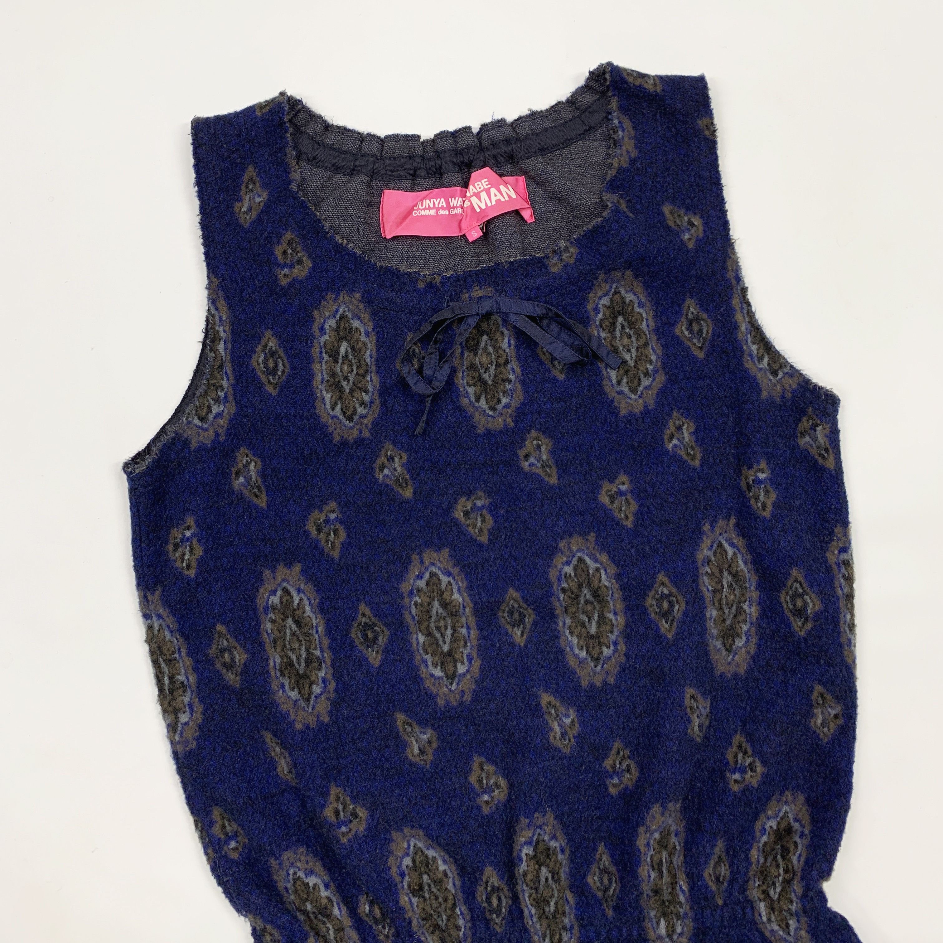 Junya Watanabe 2004 Felted Paisley Dress Size S / US 4 / IT 40 - 3 Thumbnail