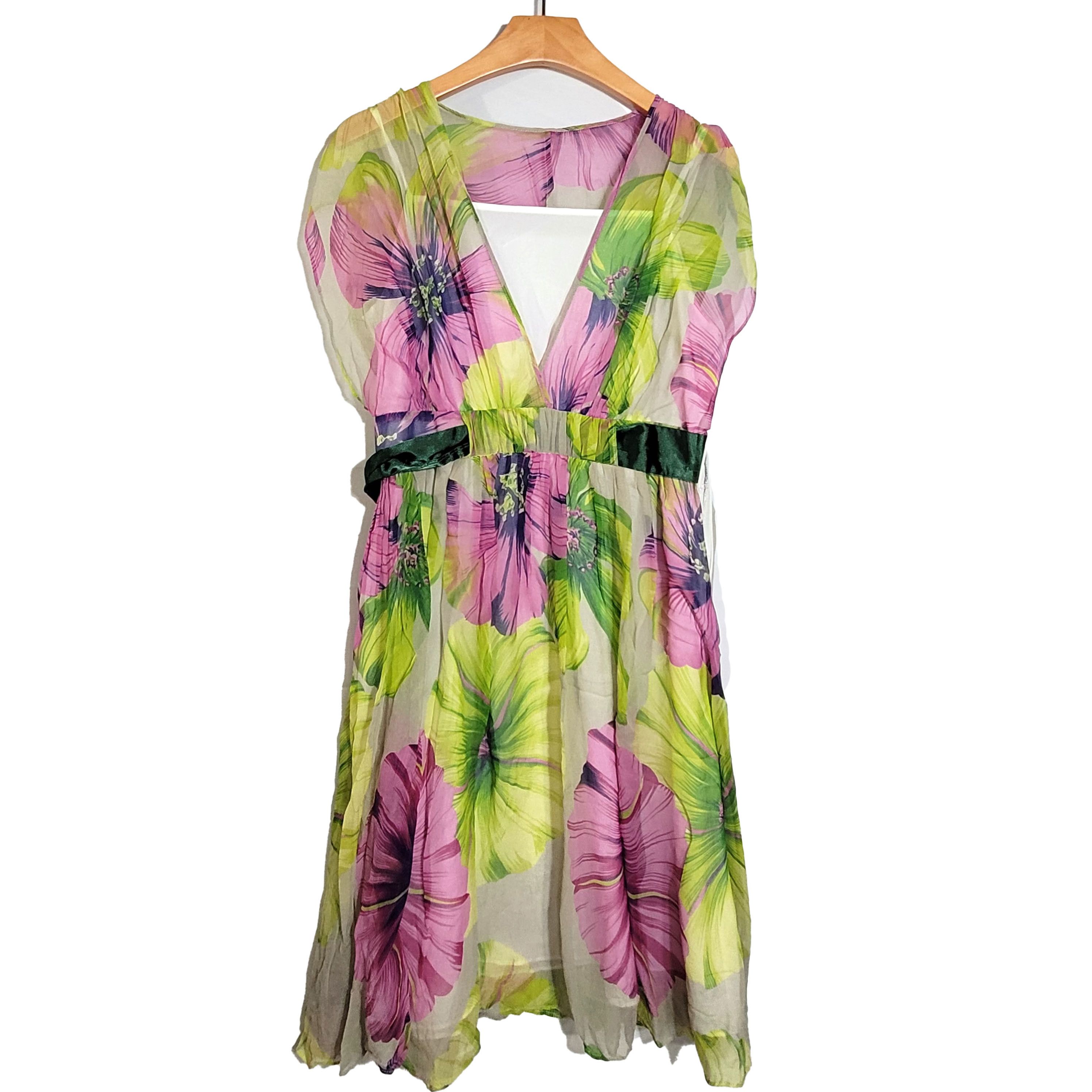 Other Women's Silk Size XS Sleeveless A-Line Dress Flaw SBK203 Size S / US 4 / IT 40 - 1 Thumbnail