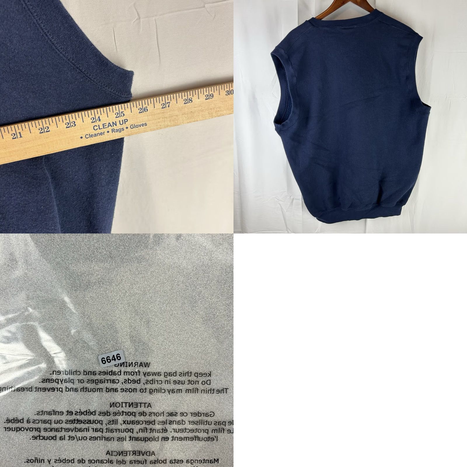 Reebok VTG Reebok Golf Sweater Vest V Neck Pullover Size XL Blue Made In USA Vest Men Size US XL / EU 56 / 4 - 8 Thumbnail