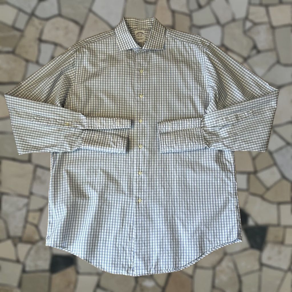 Brooks Brothers Vintage Brooks Brothers Makers Button Up Shirt Long Sleeve *Flaw Mens 16.5-35 Size US L / EU 52-54 / 3 - 1 Thumbnail
