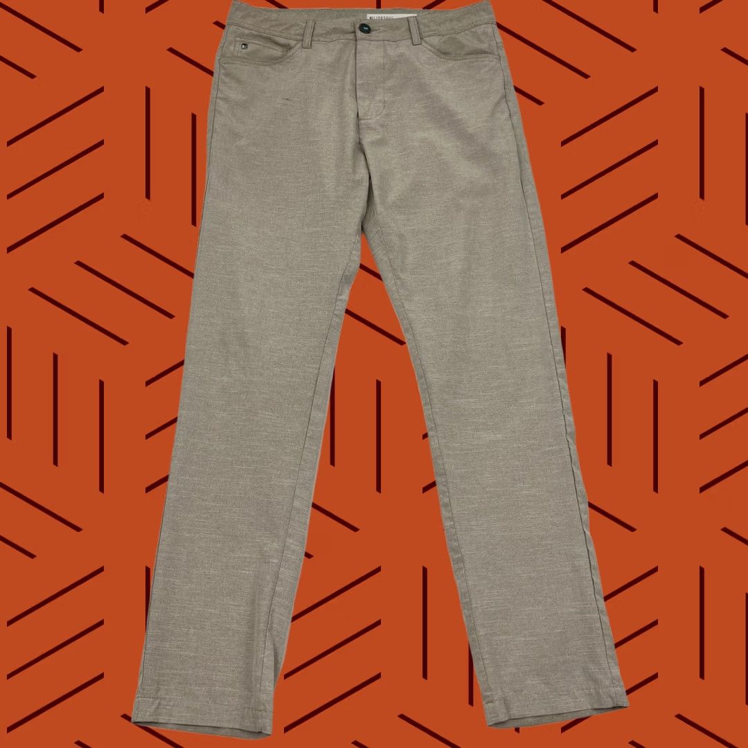 Vintage Linksoul by John Ashworth Pants Mens 32 x 32 Slim Straight Brown Golf Chino Size US 32 / EU 48 - 1 Thumbnail