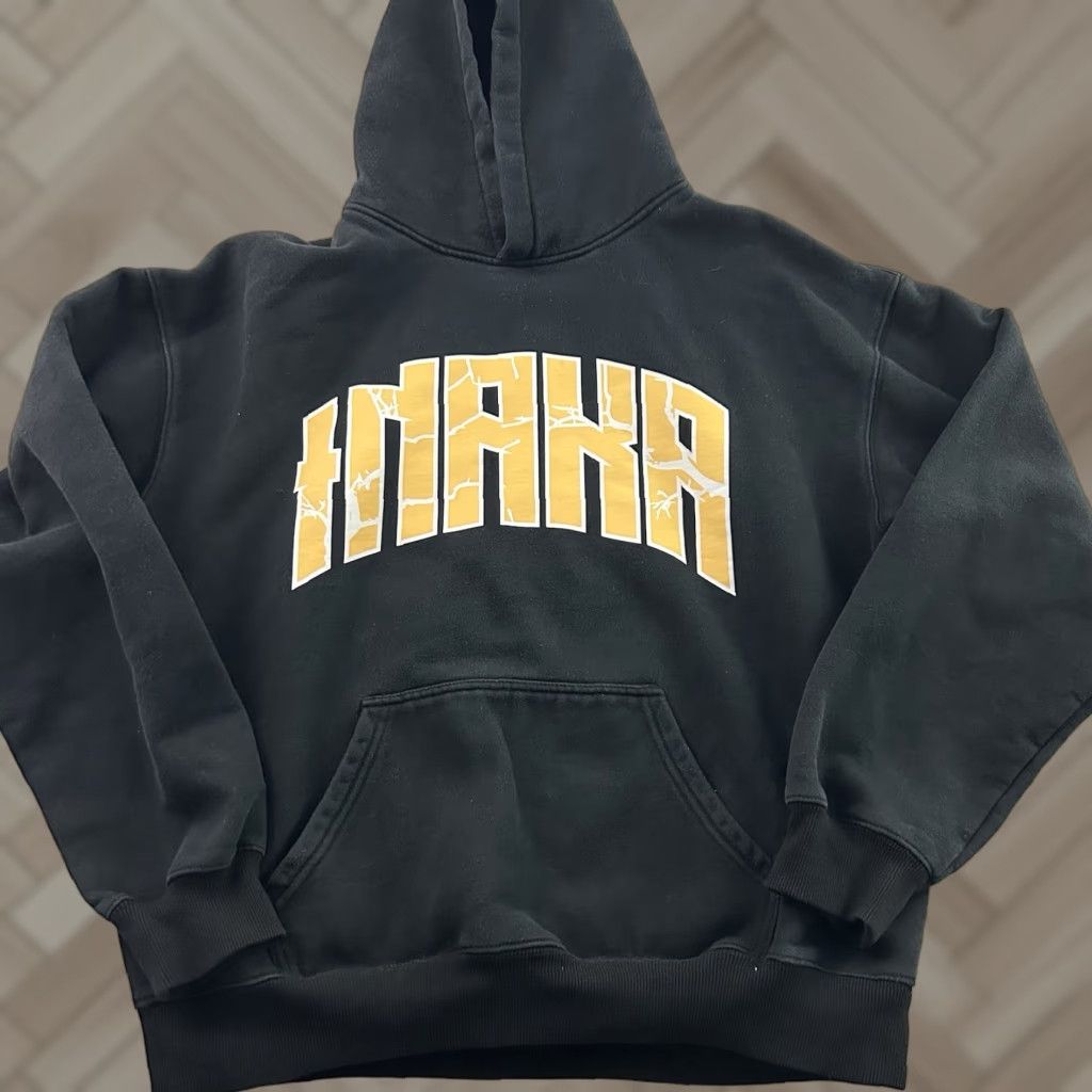 Vintage Inaka Power Pullover Hoodie Sweatshirt Men's Large Black Size US L / EU 52-54 / 3 - 1 Thumbnail