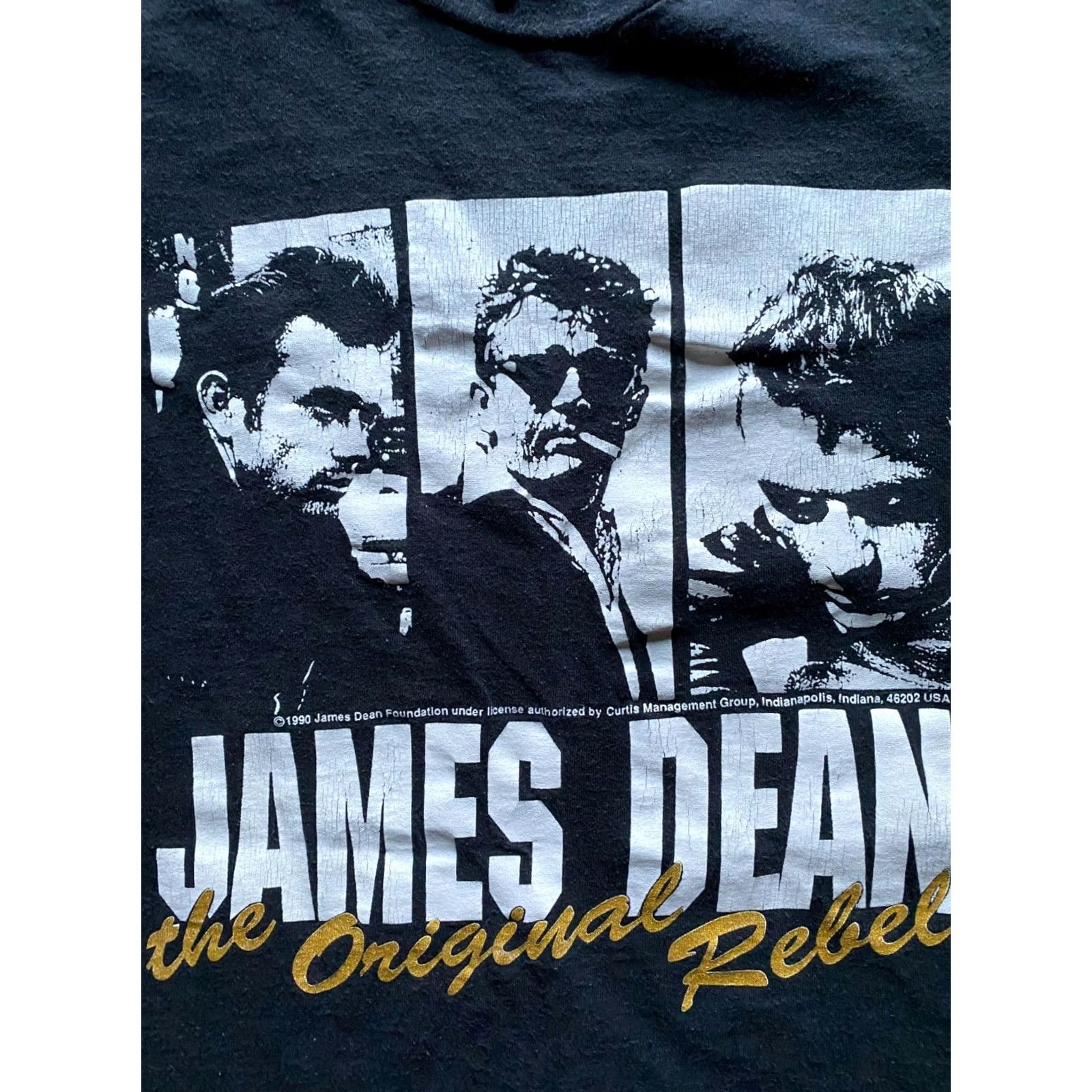 Lee VTG James Dean Black The Original Rebel T-Shirt Lee USA Made 90s Mens Large Short Sleeve Size L Size US L / EU 52-54 / 3 - 3 Thumbnail