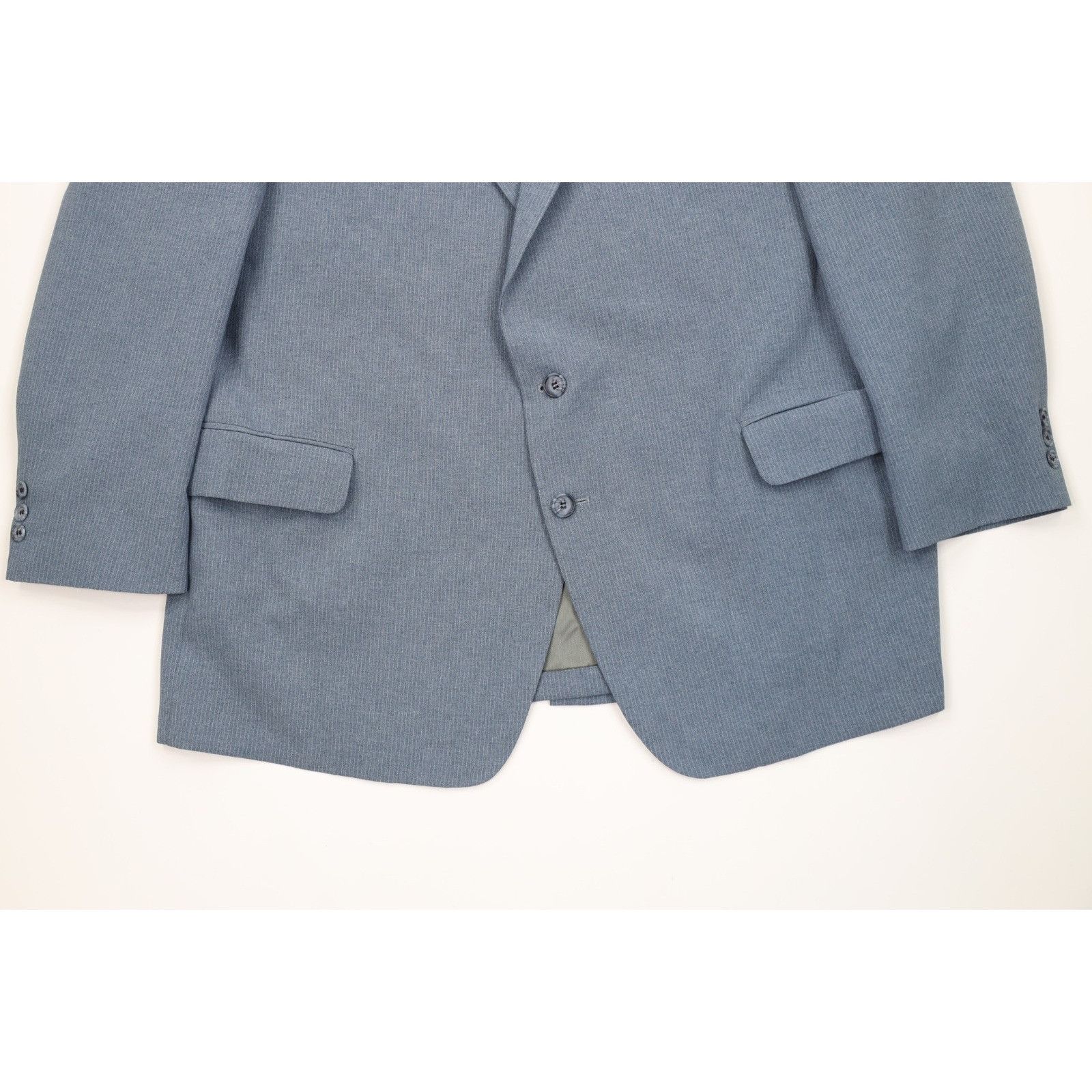 Vintage Vintage 70s Streetwear Pinstriped 2 Piece Wedding Suit Size 48L - 4 Thumbnail