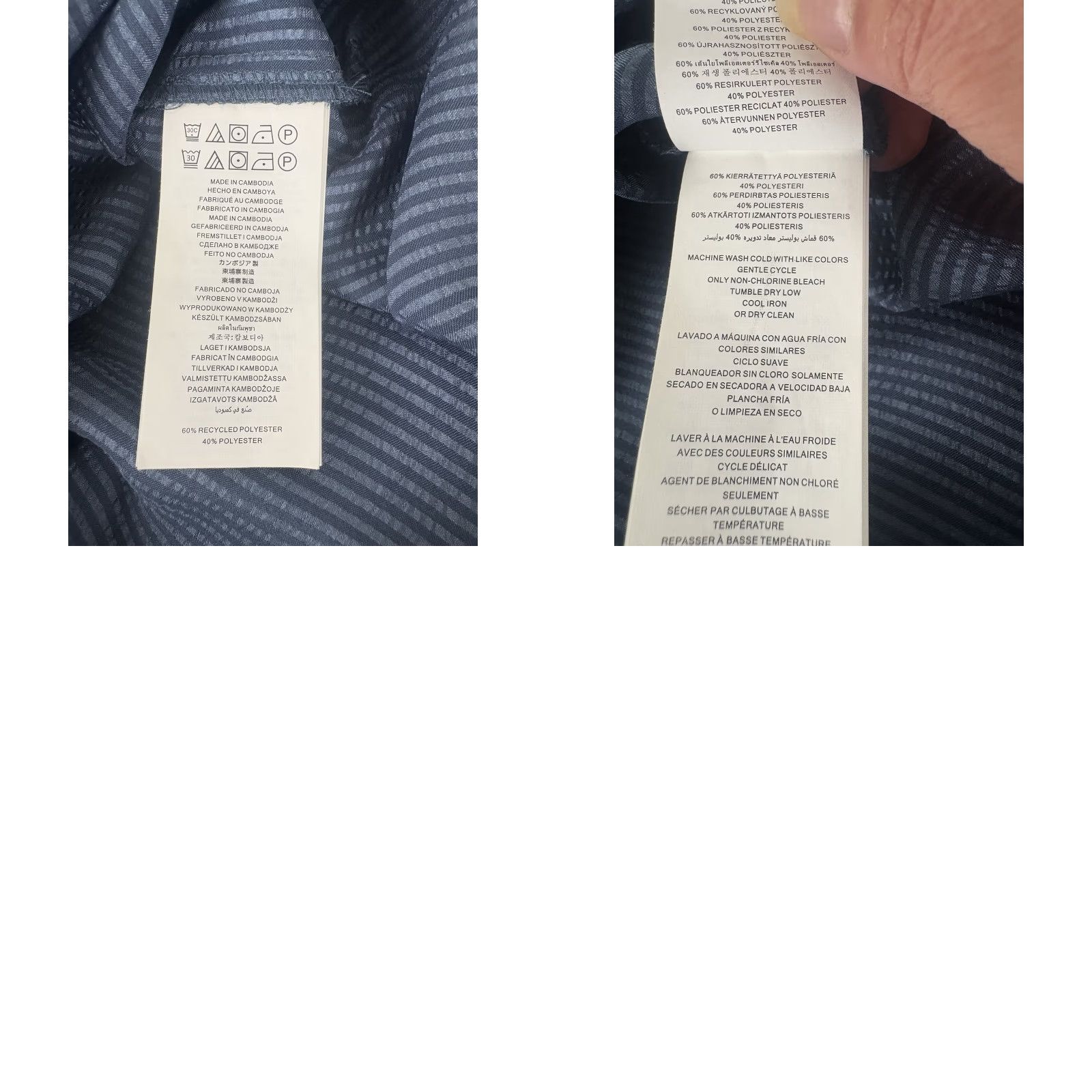 Michael Kors Michael Kors Blue 3/4 Tie Sleeves Dress Shirt Womens Size M Cambodia Size M / US 6-8 / IT 42-44 - 8 Thumbnail