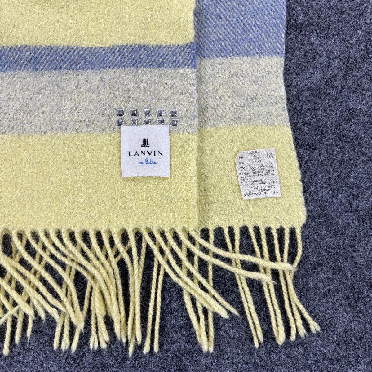 Lanvin Lanvin Scarf # D772 # Muffler # Neckwear Size ONE SIZE - 4 Thumbnail