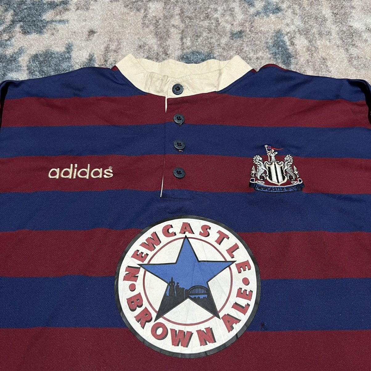 Other NEWCASTLE UNITED 1995-96 AWAY FOOTBALL SHIRT ADIDAS JERSEY Size US L / EU 52-54 / 3 - 2 Thumbnail