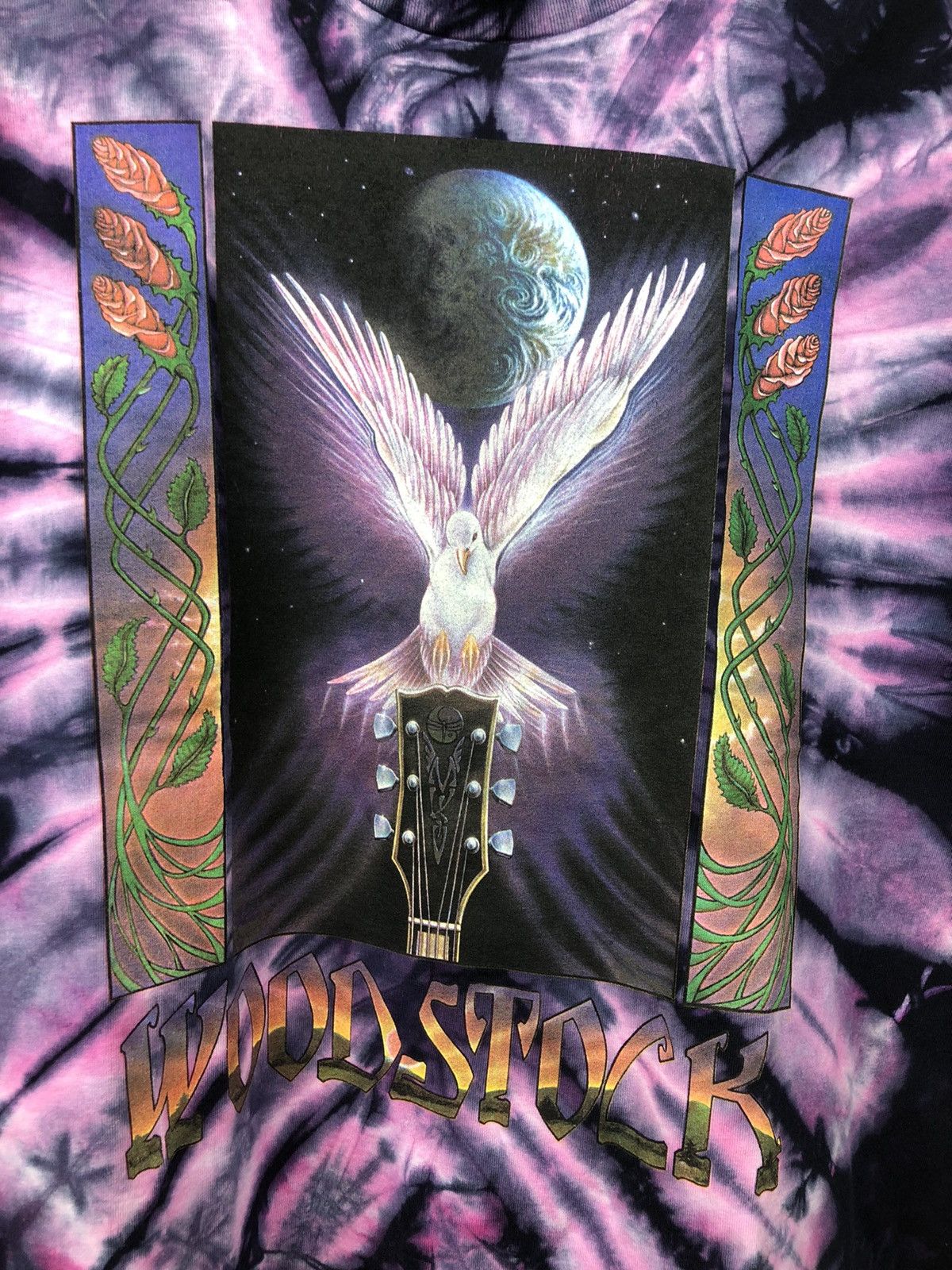 Band Tees Vintage Tie Die 1988 WoodStock Music Festival Band Tee Size US XL / EU 56 / 4 - 4 Thumbnail