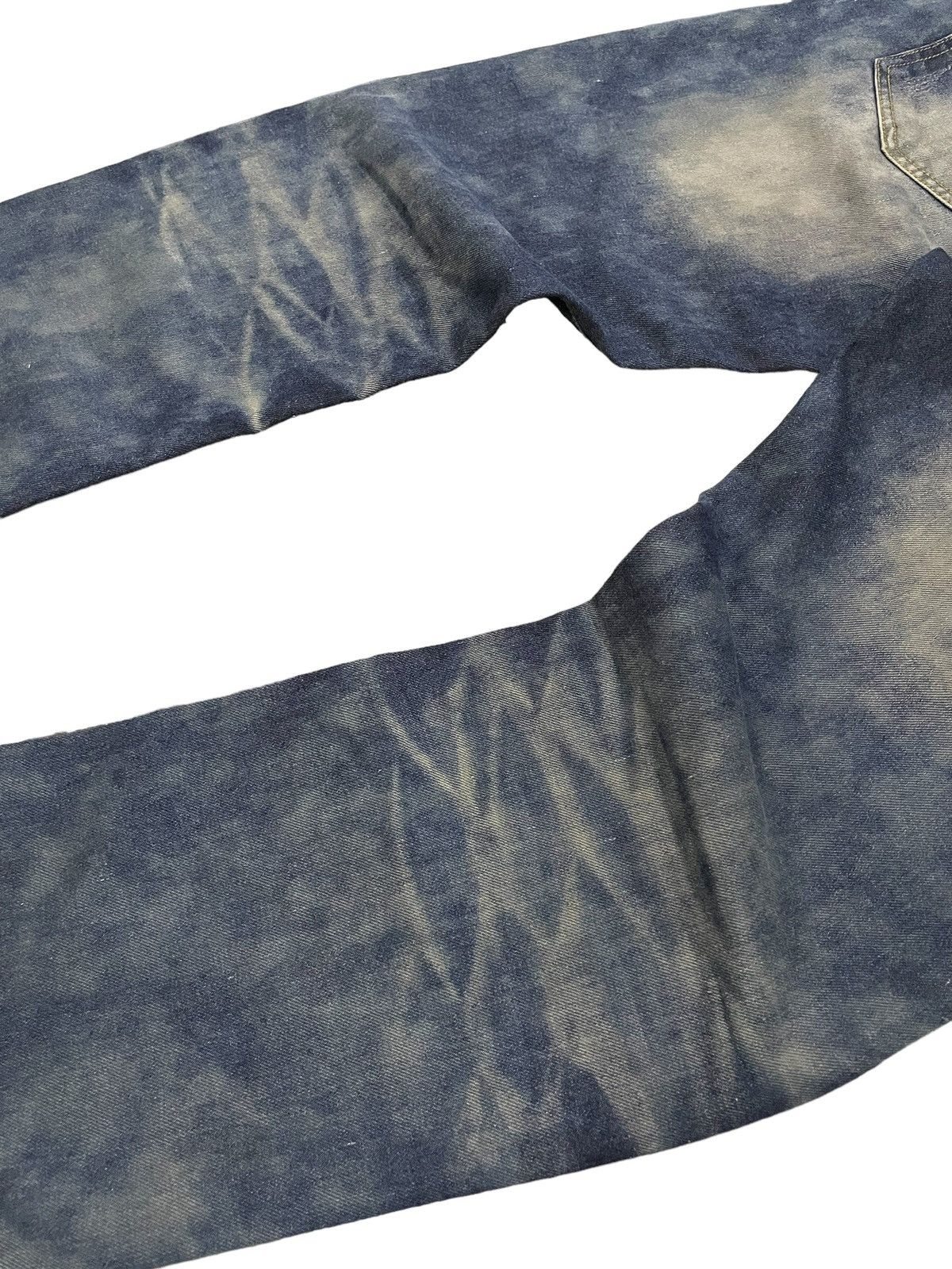 GOSTAR DE FUGA × Hysteric Glamour × Japanese Brand Martin Kustom Enzyme Mud Wash Distressed Jeans Size US 34 / EU 50 - 18 Thumbnail