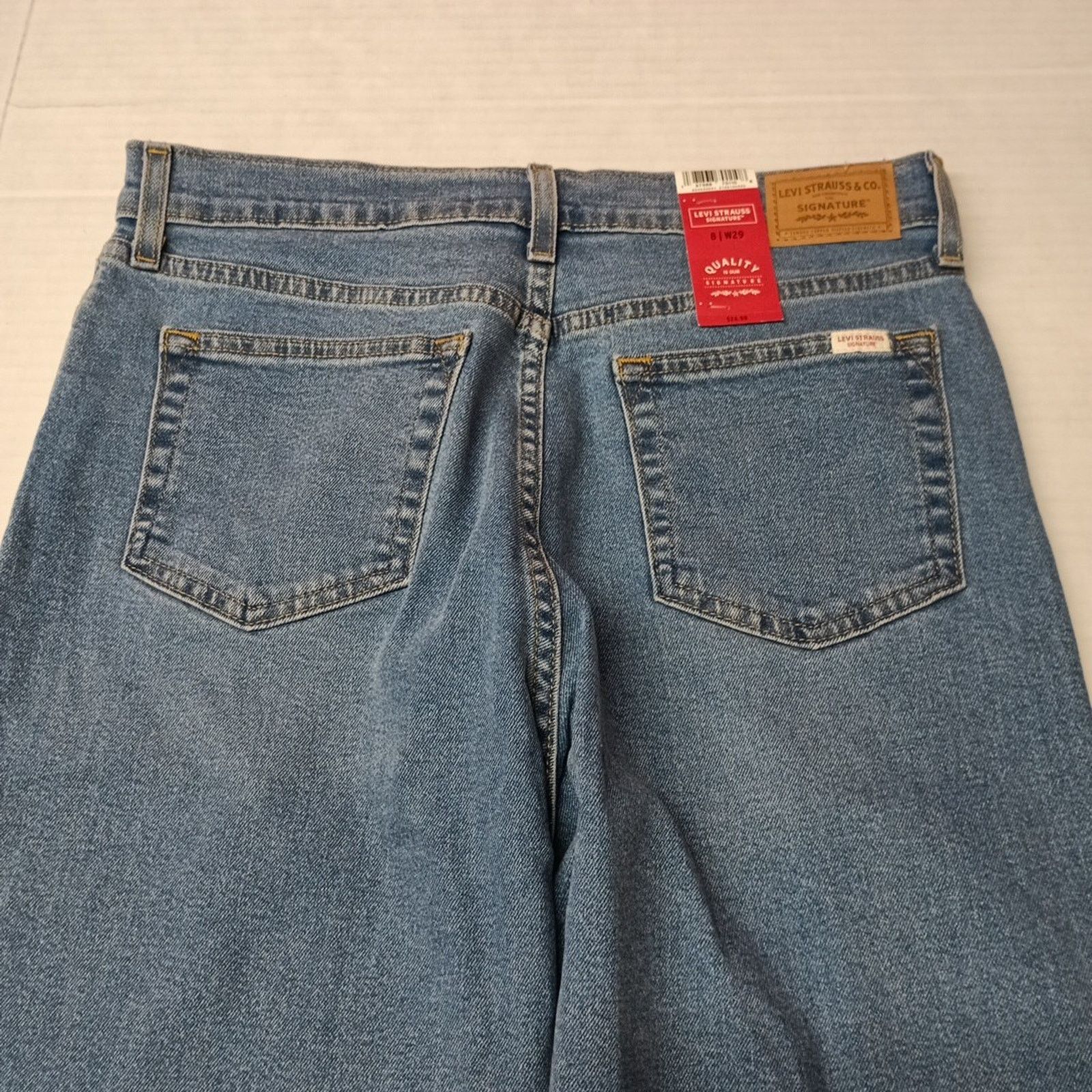 Levi's Levi Strauss Women’s Straight Jeans 8 29x27 Blue High Rise Size 30" / US 8 / IT 44 - 10 Thumbnail