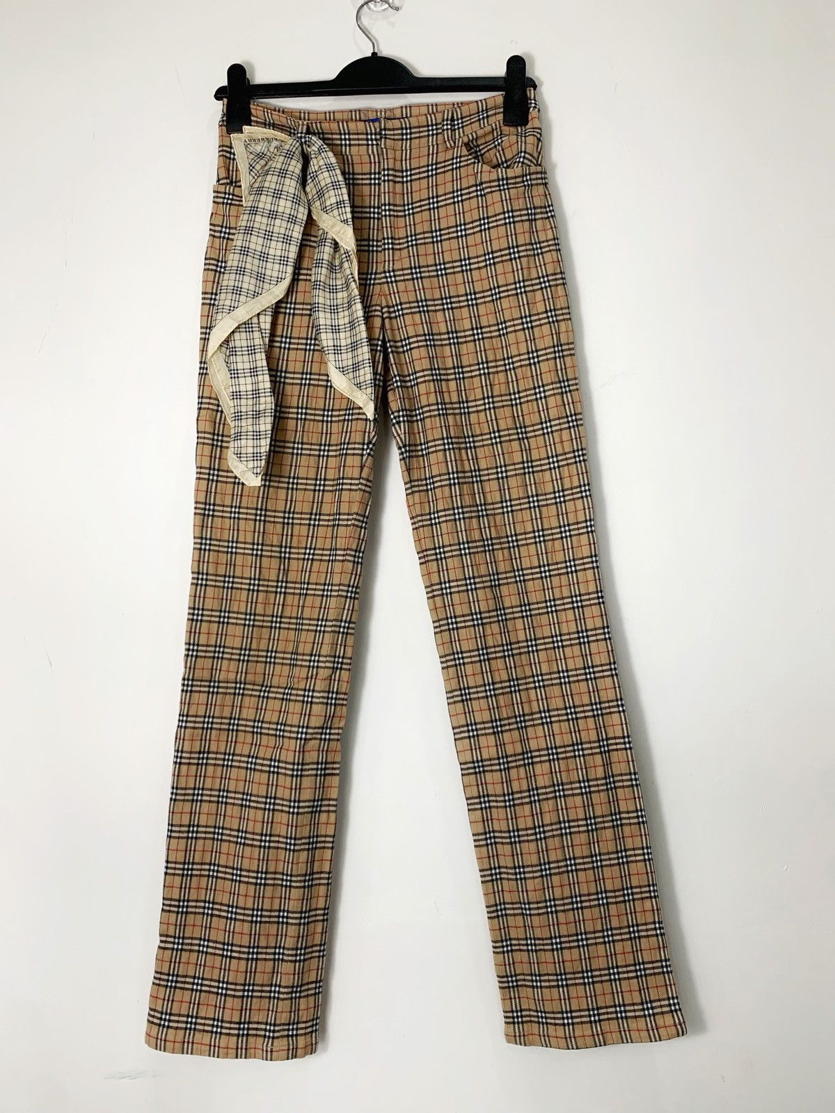 Burberry check burberry pant blue label Size 26" / US 2 / IT 38 - 1 Thumbnail