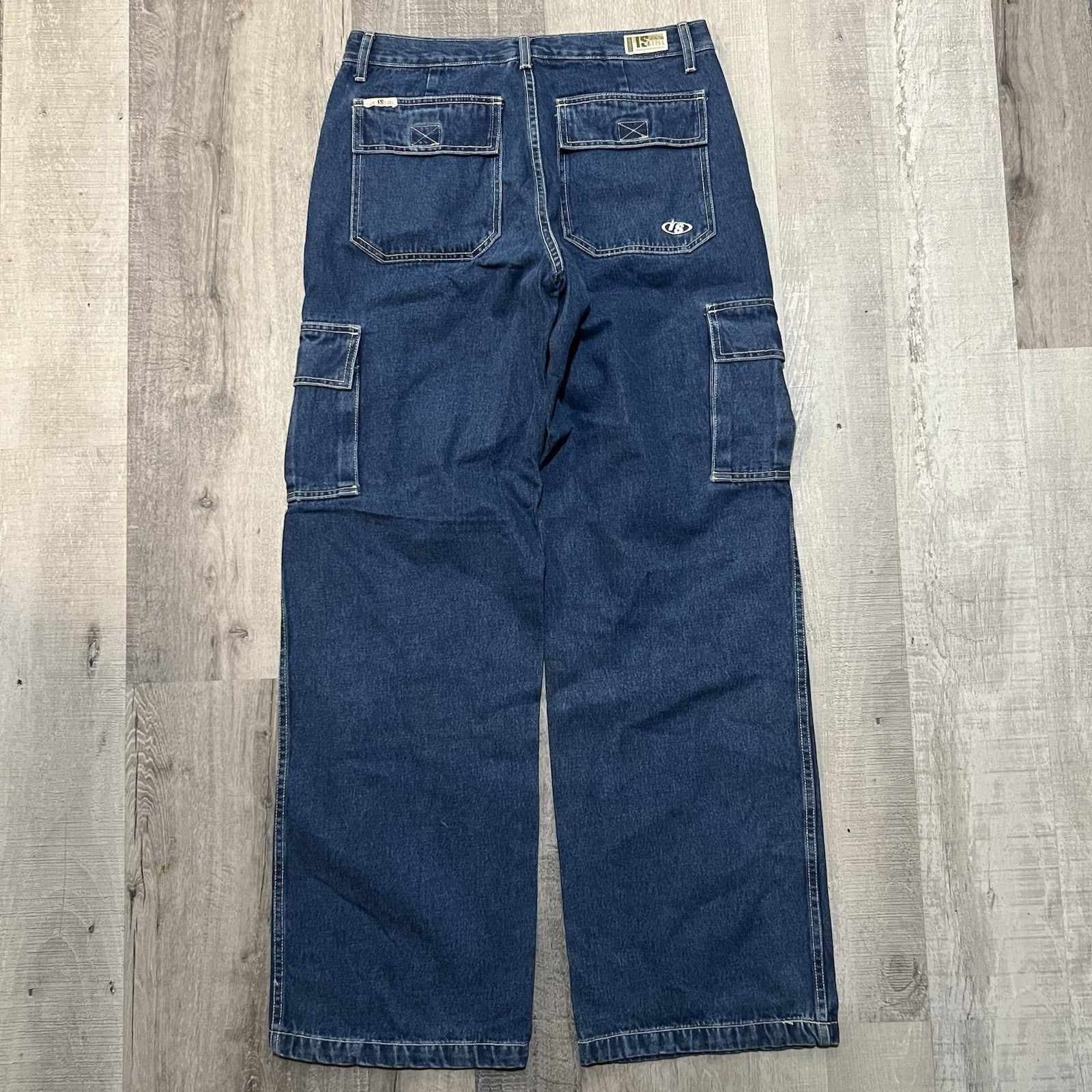Vintage VTG Interstate Denim IS GIRL Baggy Jeans Wide Leg USA Skater Size 32" / US 10 / IT 46 - 2 Thumbnail