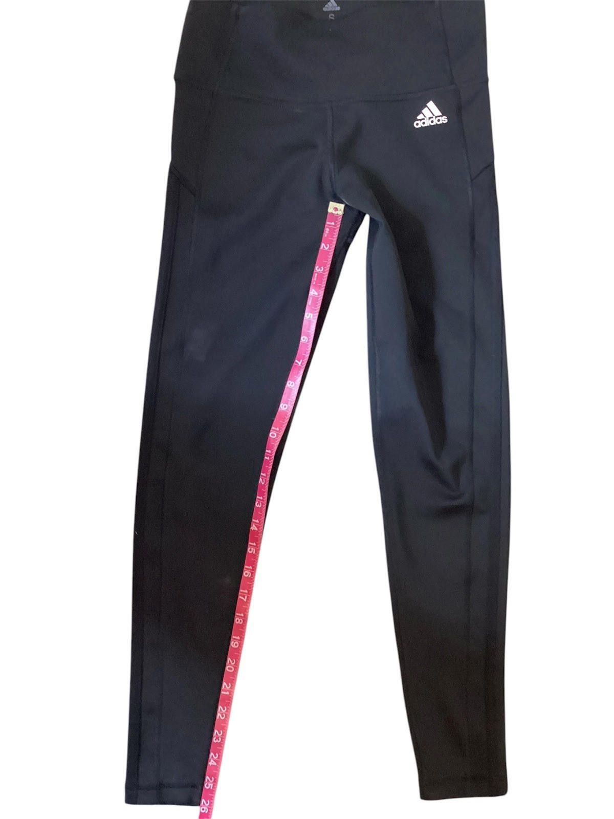 Adidas Adidas Climalite black Athletic Active Skinny Leggings Sz S Size 28" / US 6 / IT 42 - 5 Thumbnail