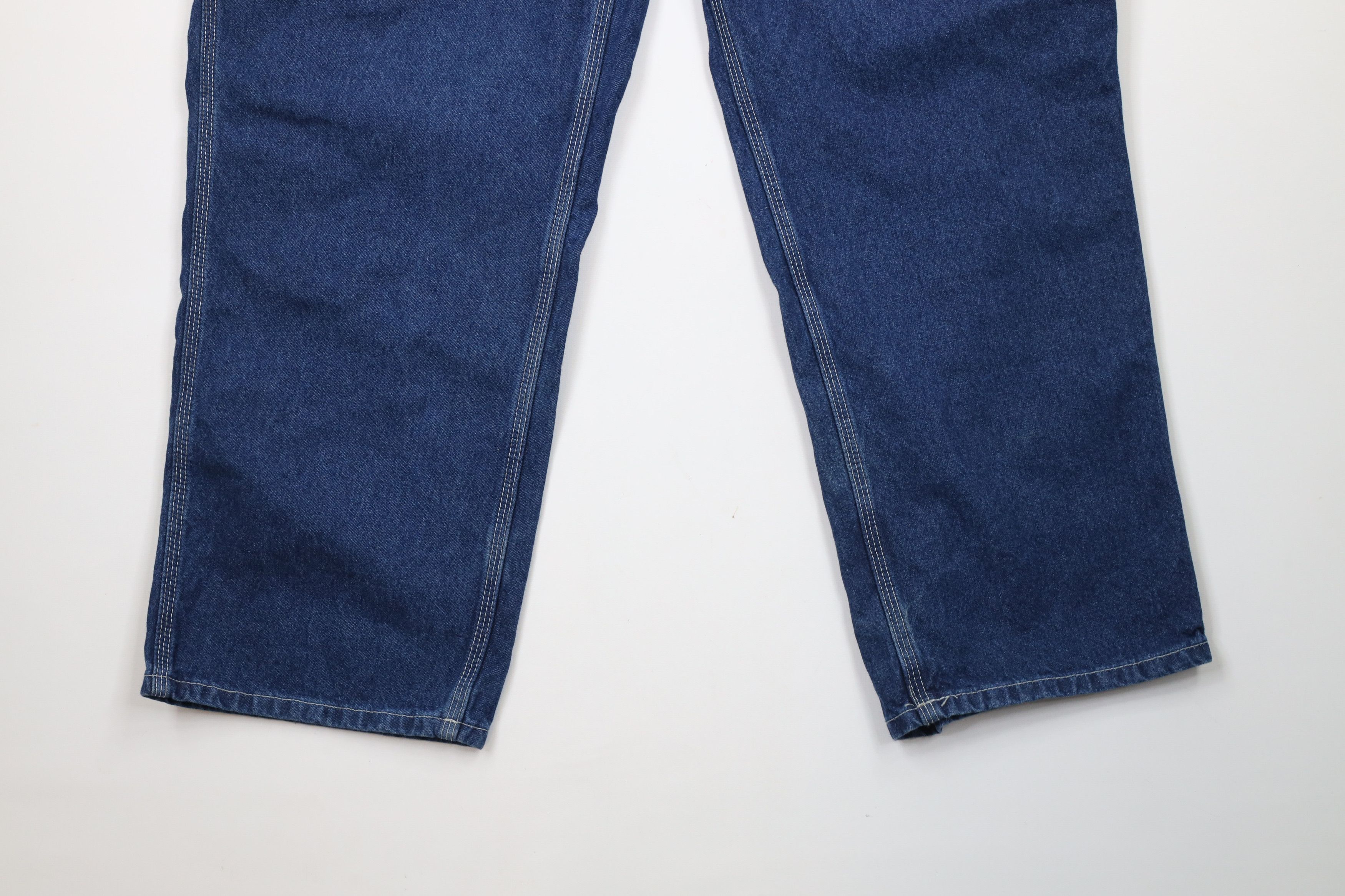 Carhartt × Vintage Vintage Y2K Carhartt Loose Fit Wide Leg Dungaree Denim Jeans Size US 42 / EU 58 - 4 Thumbnail