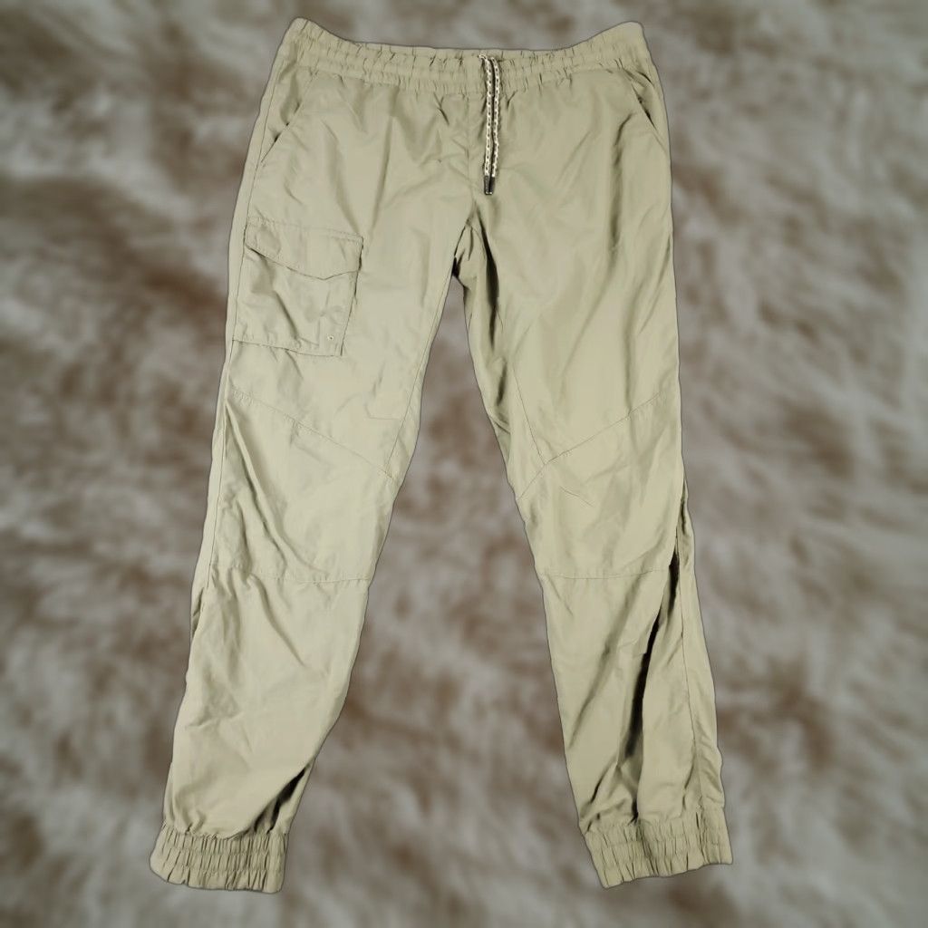 Vintage Columbia Pants Womens Size Large Beige Cargo Lace Tie Active Outdoors Jogger Size 36" / US 14 / IT 50 - 1 Thumbnail