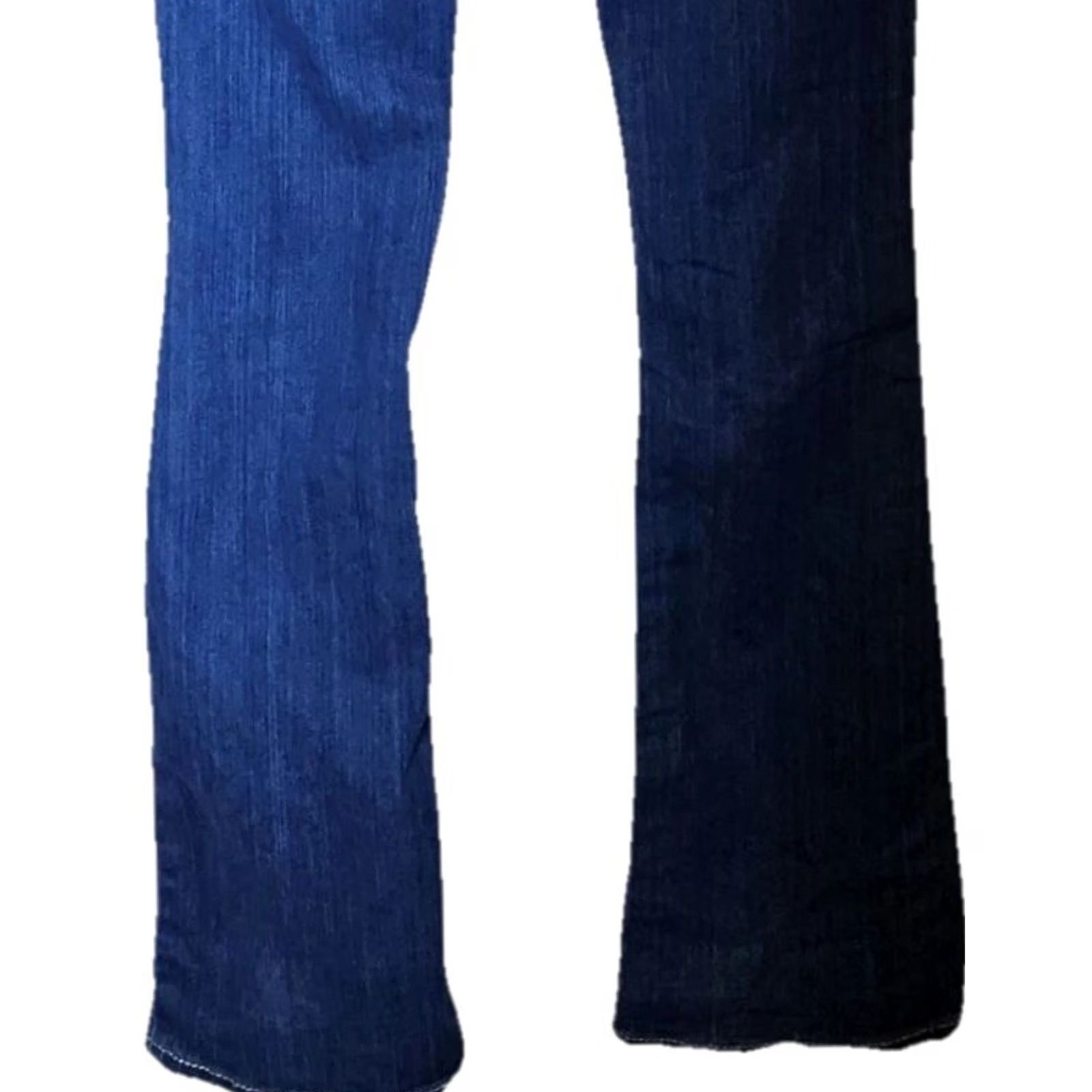 Vintage Twenty One Y2K Bootcut Jeans Distressed Rhinestone Button Flare Juniors Size 25" / US 0 / IT 36 - 7 Thumbnail