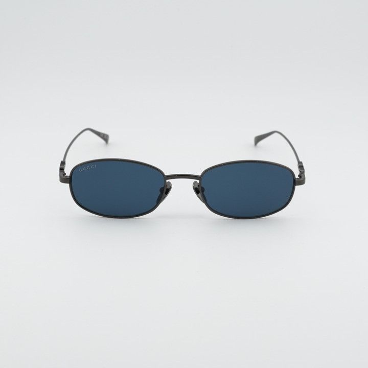 Gucci Gucci GG1940S 001 Sunglasses Ruthenium Rectangle Frame, Blue Size ONE SIZE - 2 Thumbnail