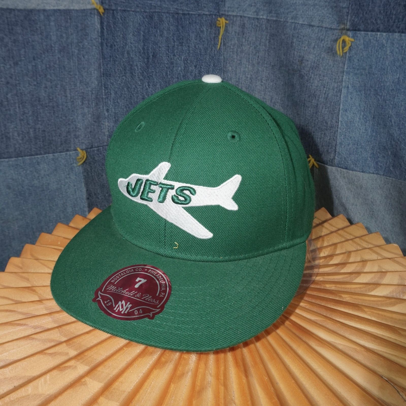 NFL Fitted - New York Jets Mitchell and ness embroider NFL hat Size 26 - 2 Thumbnail