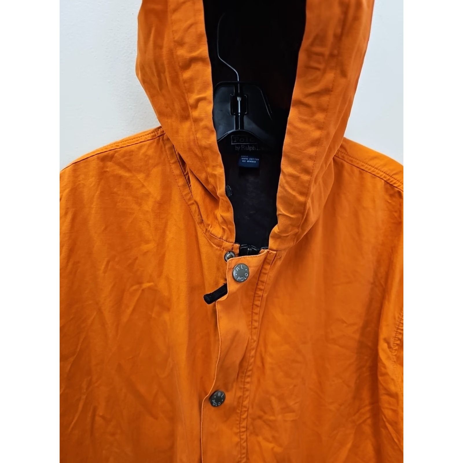 Polo Ralph Lauren Vtg Polo Ralph Lauren Parka Jacket Men's Sz L Orange Hooded Full Zip Solid Vintage Style Casual Winter Outdoor Classic 90s Mens Size US L / EU 52-54 / 3 - 2 Thumbnail