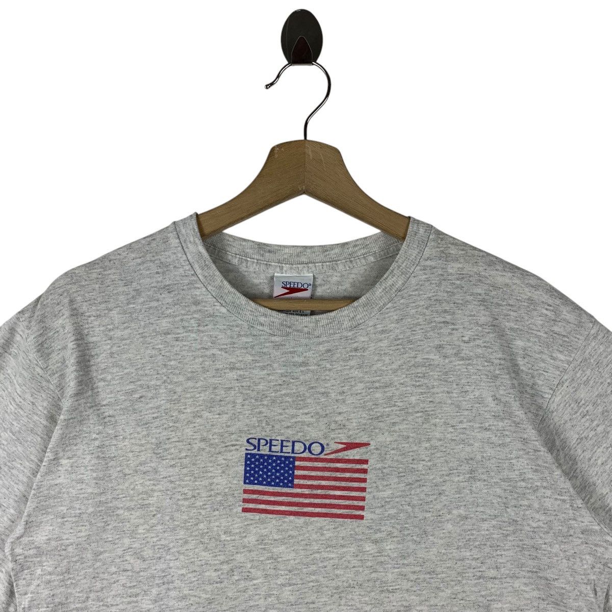 Speedo × Vintage Vintage 90s SPEEDO big logo back logo Surfing tee Size US M / EU 48-50 / 2 - 3 Thumbnail
