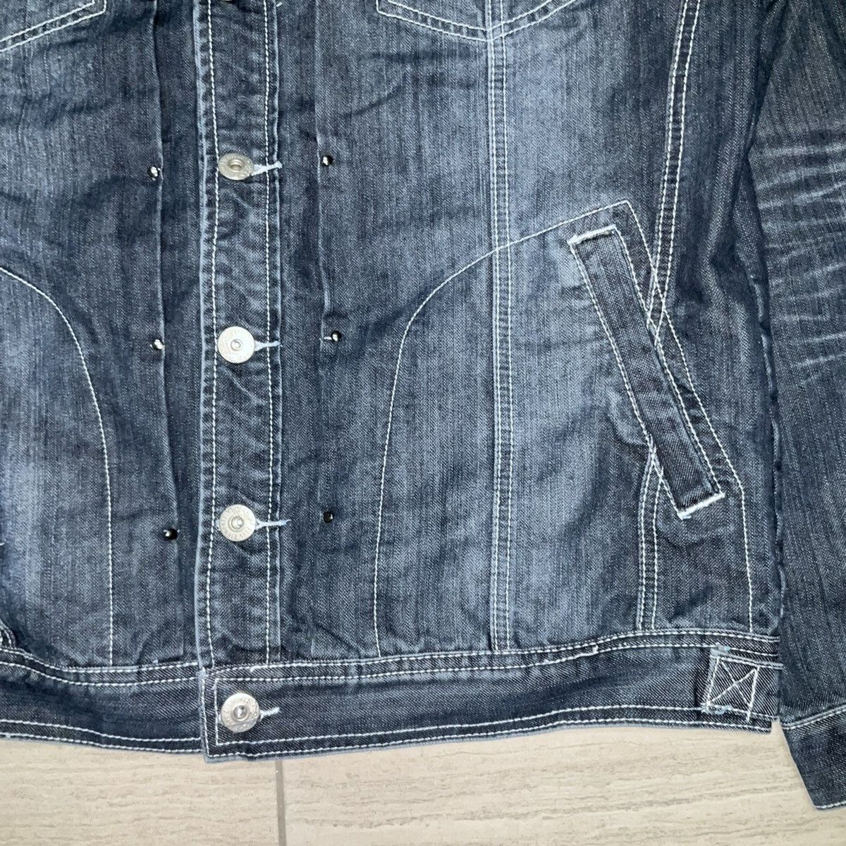 Vintage Five Elementz Y2K Denim Jacket Size US XL / EU 56 / 4 - 6 Thumbnail