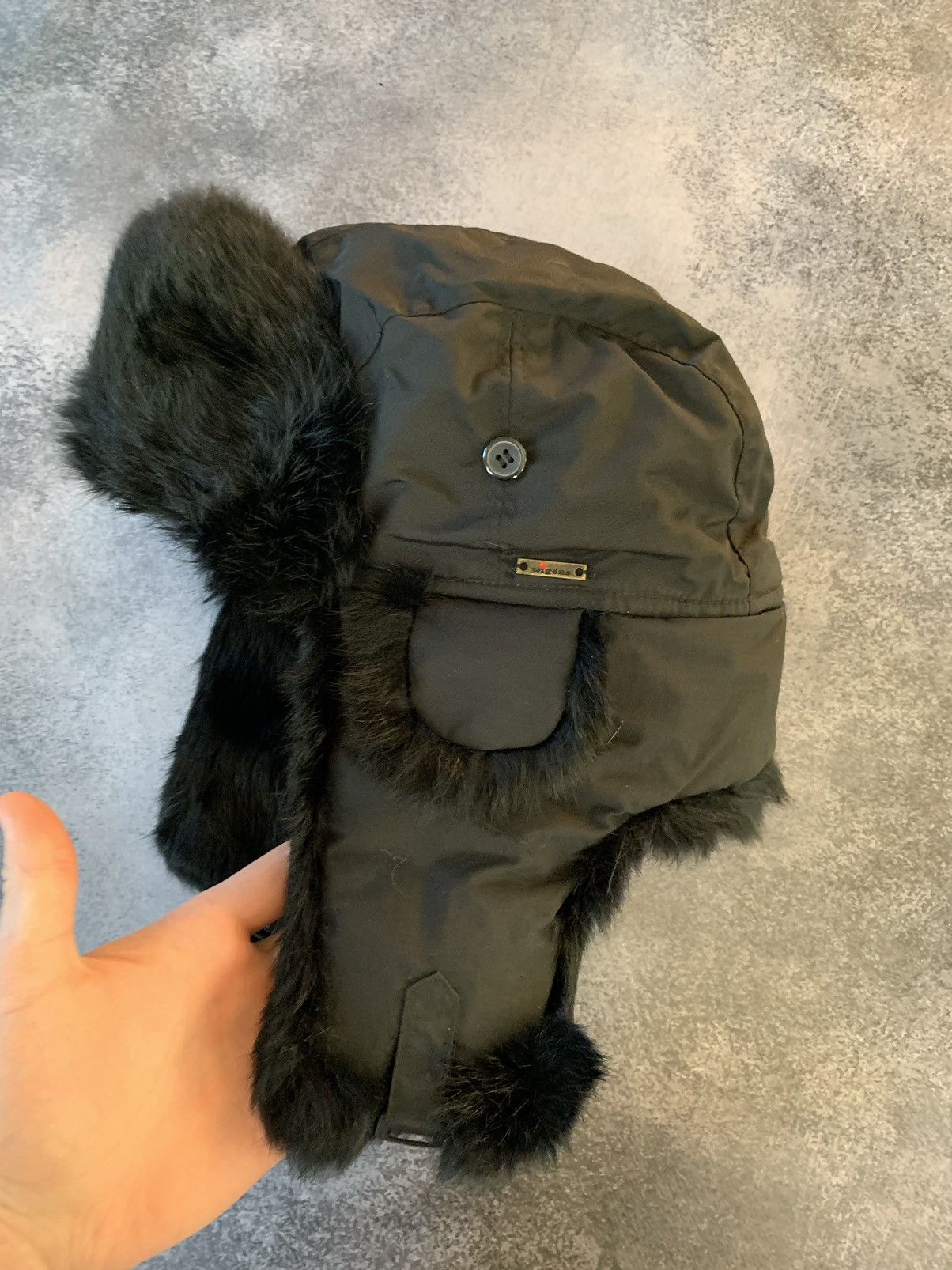 Vintage Vintage 90s Alt Ushanka Fuzzy Trapper Fur Winter Hat Size ONE SIZE - 5 Thumbnail