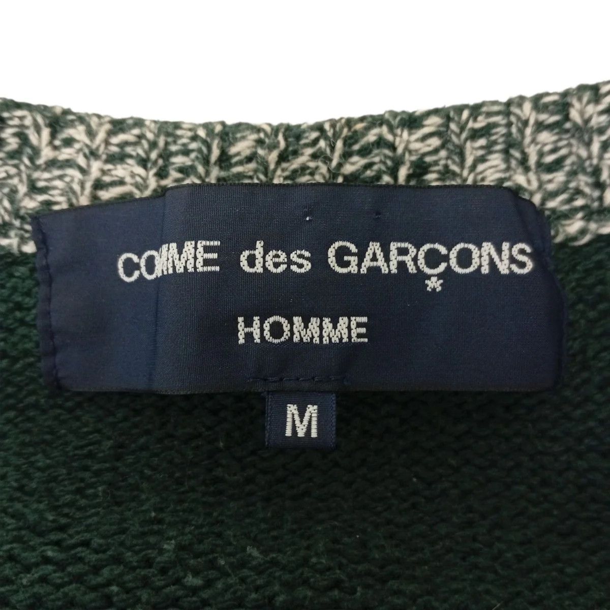 Comme des Garcons Homme Nordic Isle Elbow Patch Wool Knit Sweater Size US M / EU 48-50 / 2 - 4 Thumbnail