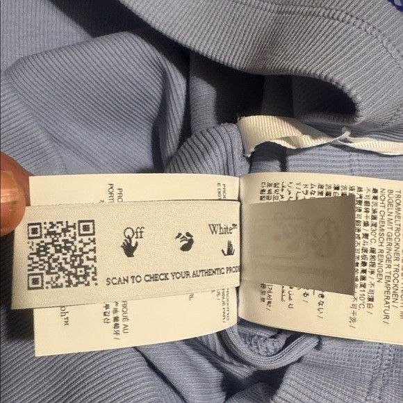 Off-White Off-White Light Blue Men's Tank Top Size US L / EU 52-54 / 3 - 9 Thumbnail