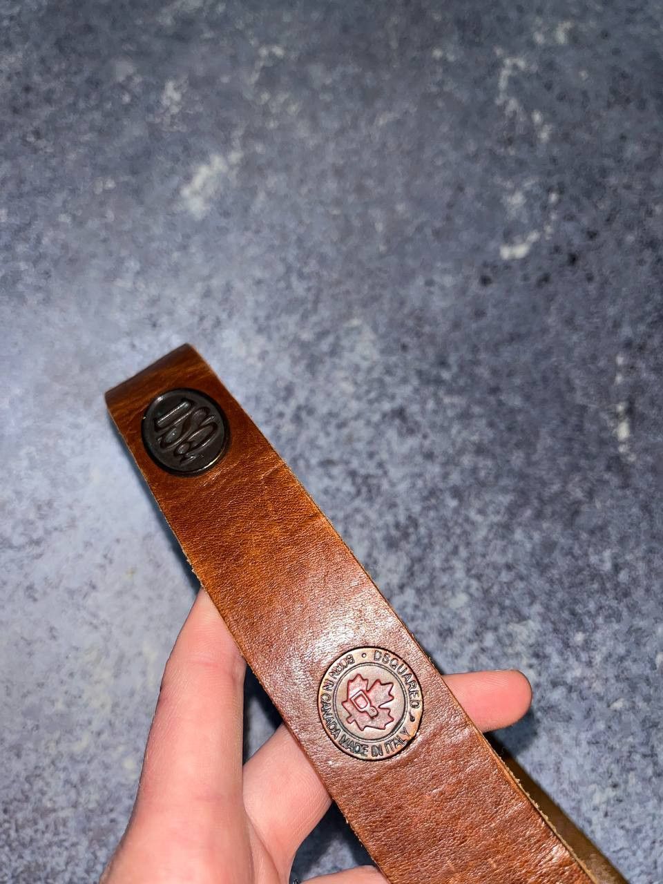 Dsquared2 Vintage Style Dsquared2 Leather Belt Streetwear Multi LoGo Size ONE SIZE - 3 Thumbnail