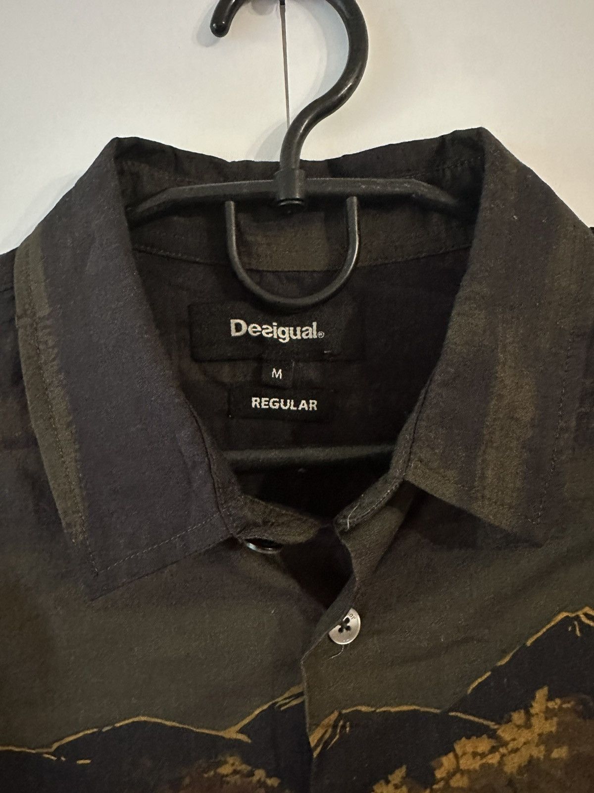 Desigual Desigual Floral & Mountain Print Long Sleeve Shirt Button Up Size US M / EU 48-50 / 2 - 6 Thumbnail