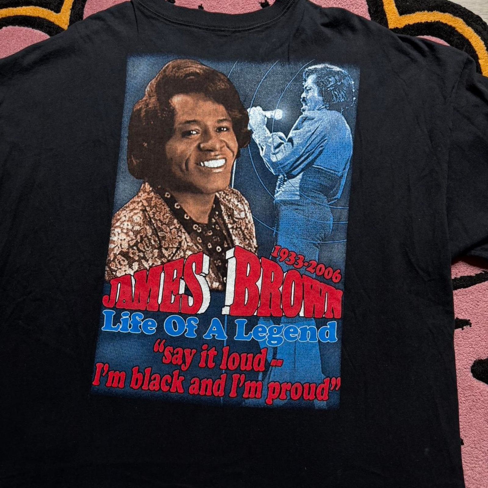 Vintage Vintage Y2K James Brown Double Sided Logo Rap T-shirt Size US XL / EU 56 / 4 - 7 Thumbnail