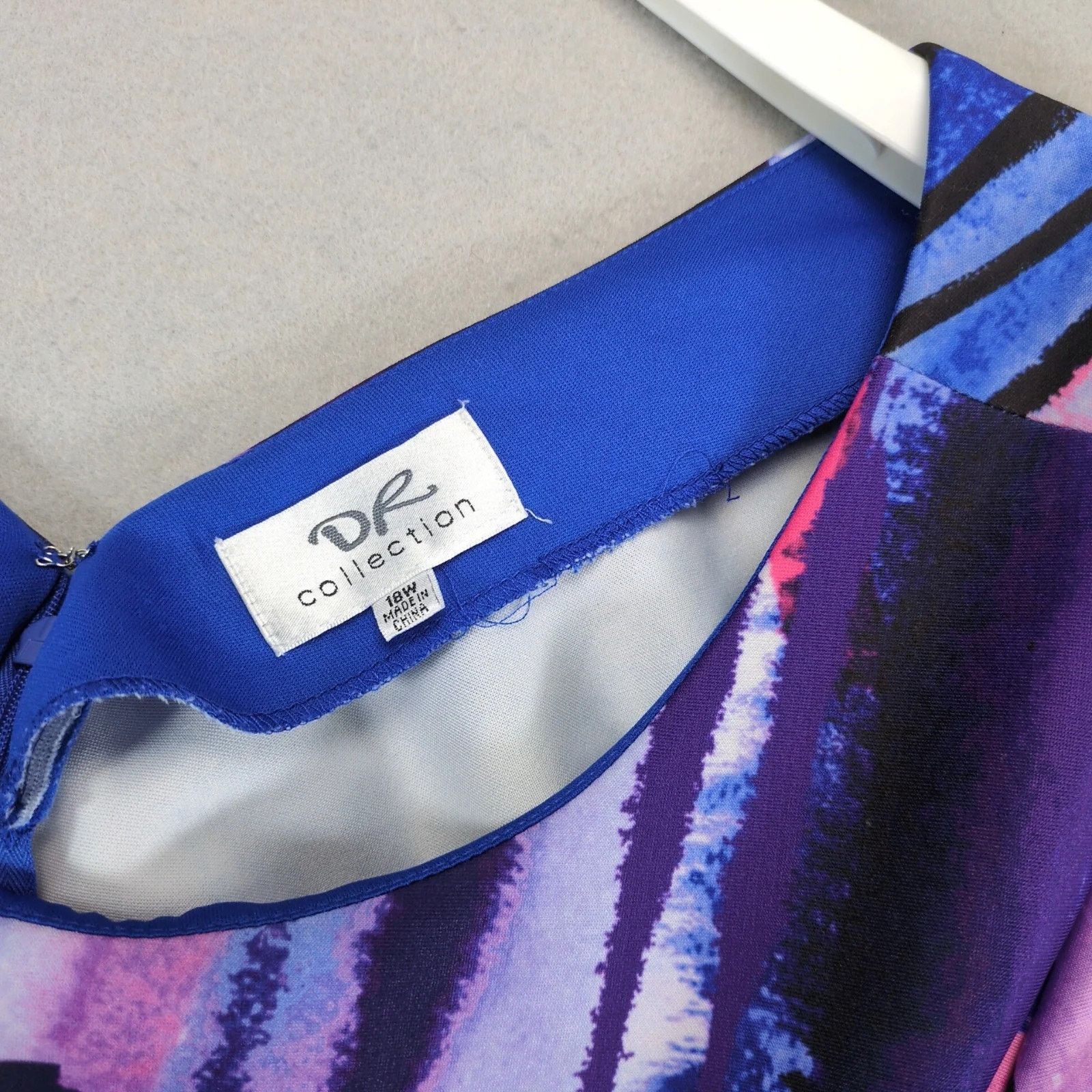 Other DR Collection Abstract Watercolor A-Line Sheath Dress 18W Size XXL / US 16-18 / IT 52-54 - 3 Thumbnail