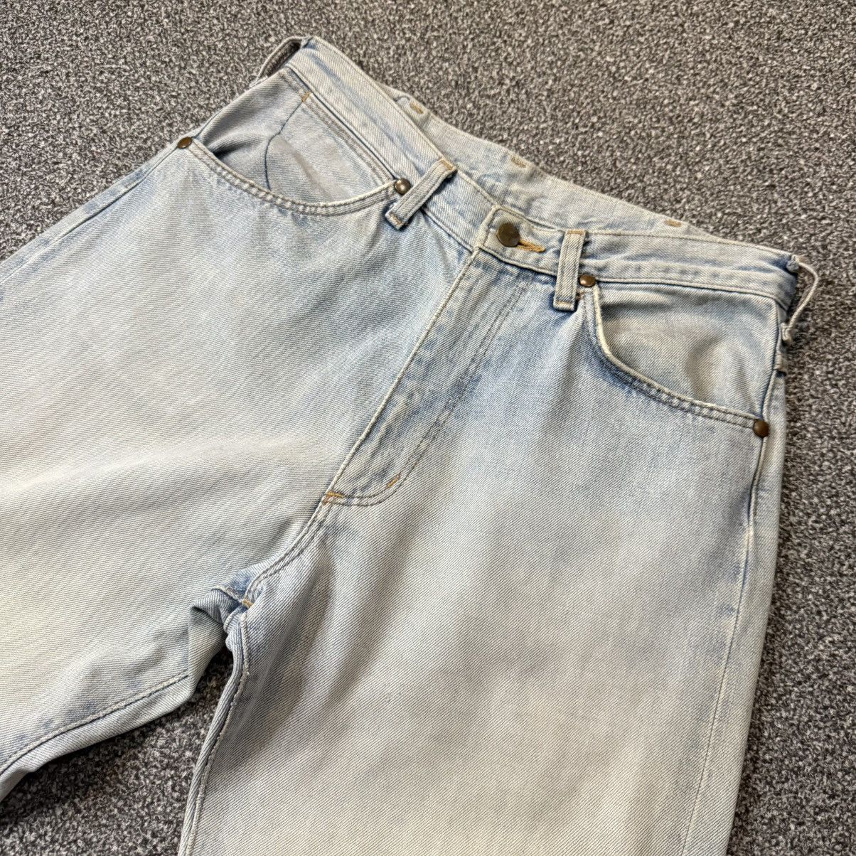 Vintage 🔥🇯🇵 80s Selvedge Denim Wrangler Light Wash Size US 31 - 3 Thumbnail