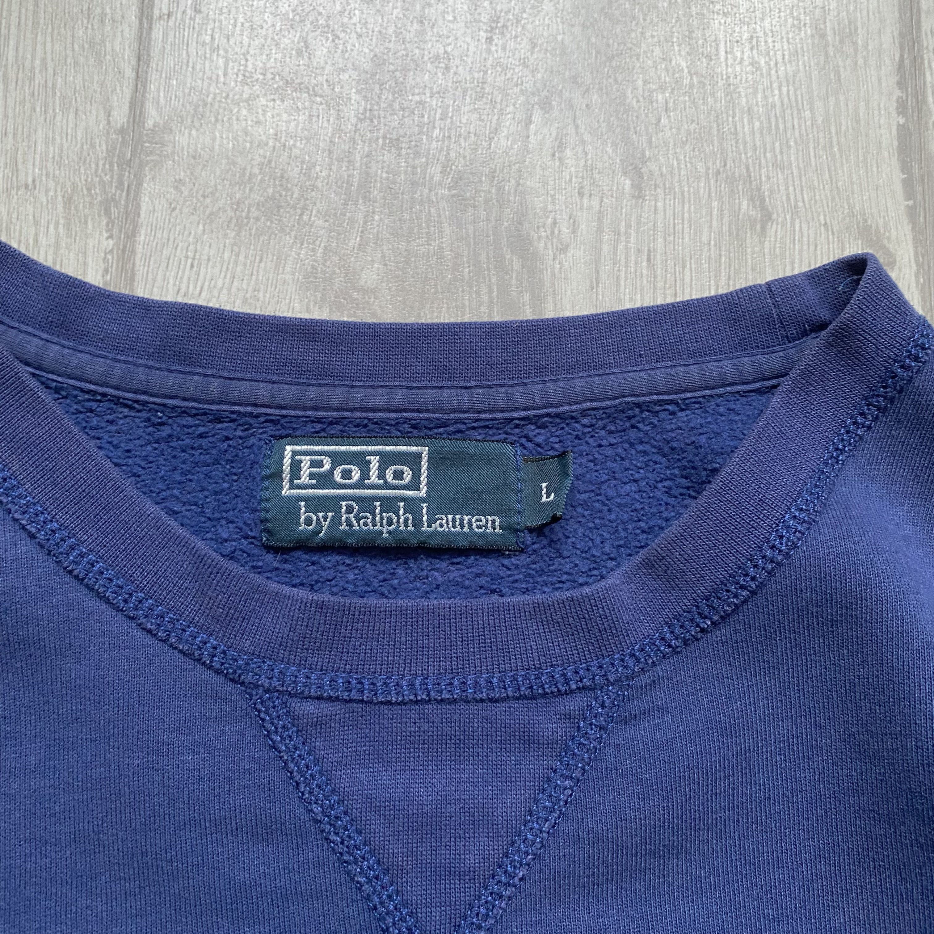 Polo Ralph Lauren 💙 Vintage 90s Polo Ralph Lauren Boxy sweatshirt Size US L / EU 52-54 / 3 - 6 Thumbnail