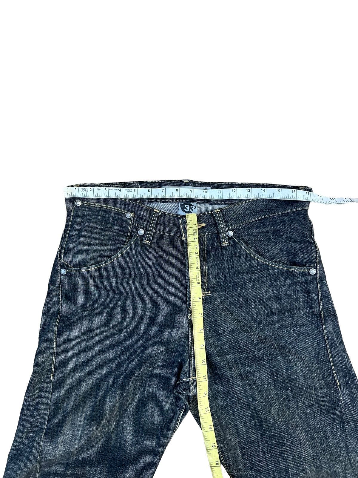 Levi's Vintage 2003 Levi’s Engineered Distress Denim Bootcut Jeans Size US 33 - 2 Thumbnail