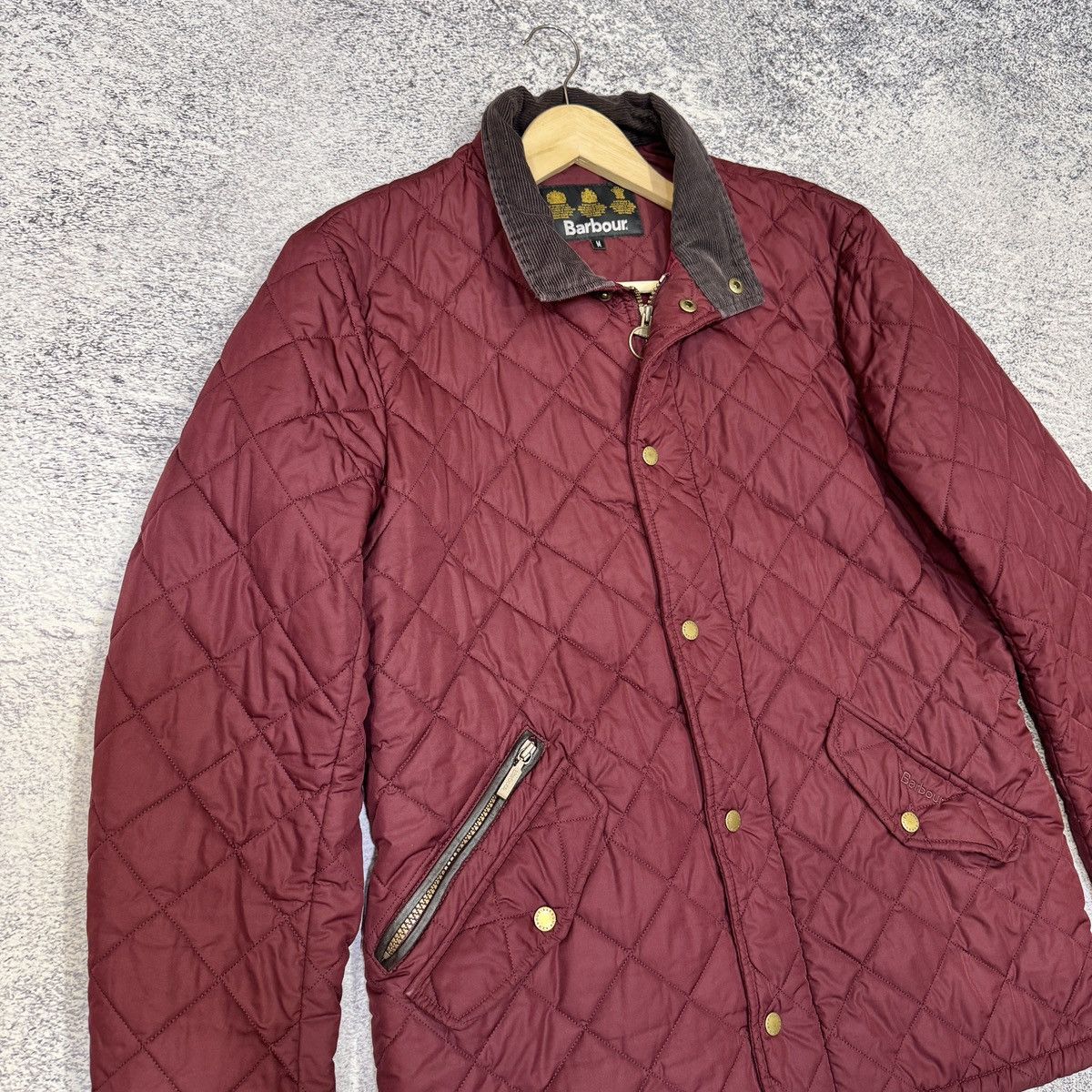 Barbour Barbour Chelsea Sportsquilt Burgundy M size Size US M / EU 48-50 / 2 - 3 Thumbnail