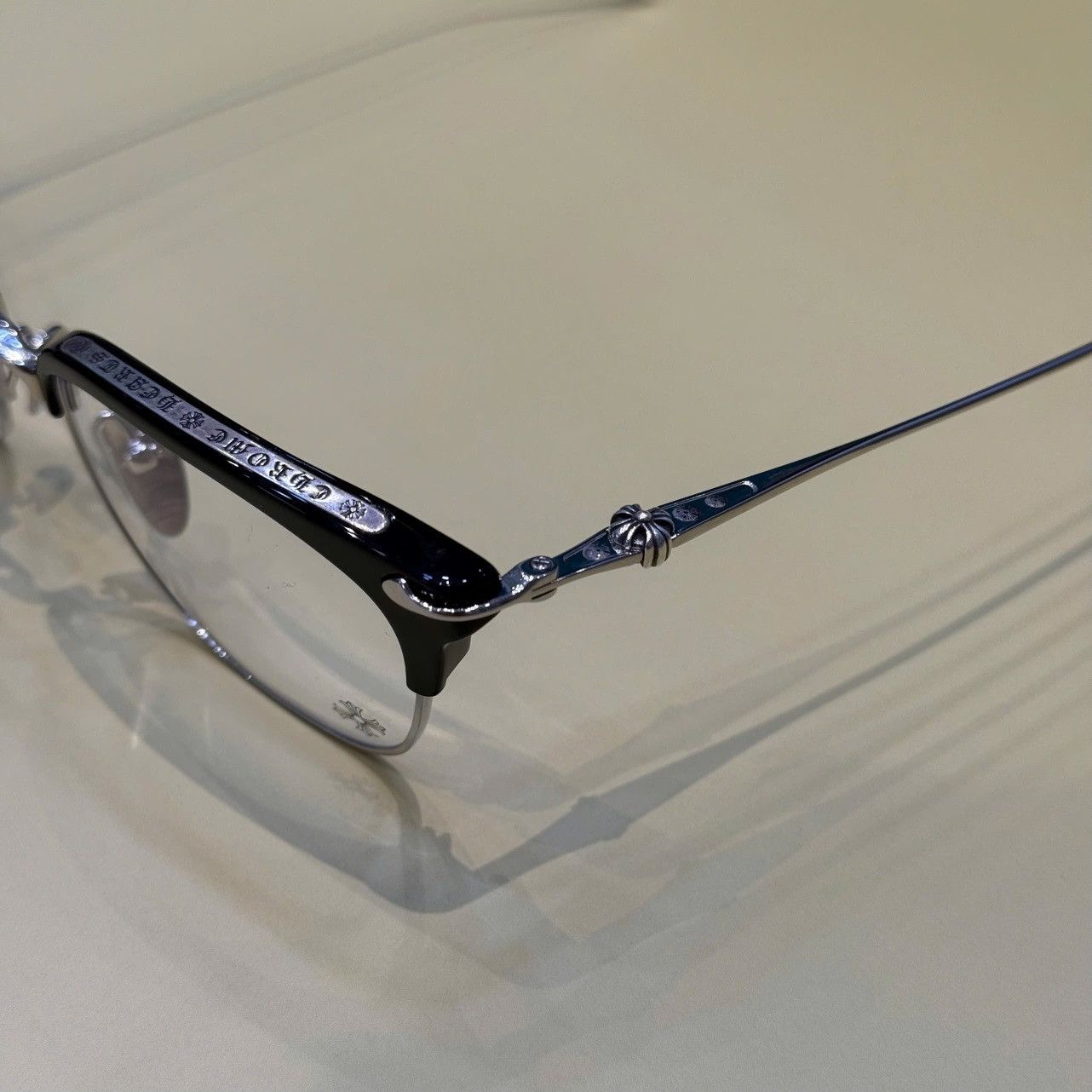 Chrome Hearts CHROME HEARTS SLUNTRADICTION (54) BLACK/SHINY SILVER Size ONE SIZE - 2 Thumbnail