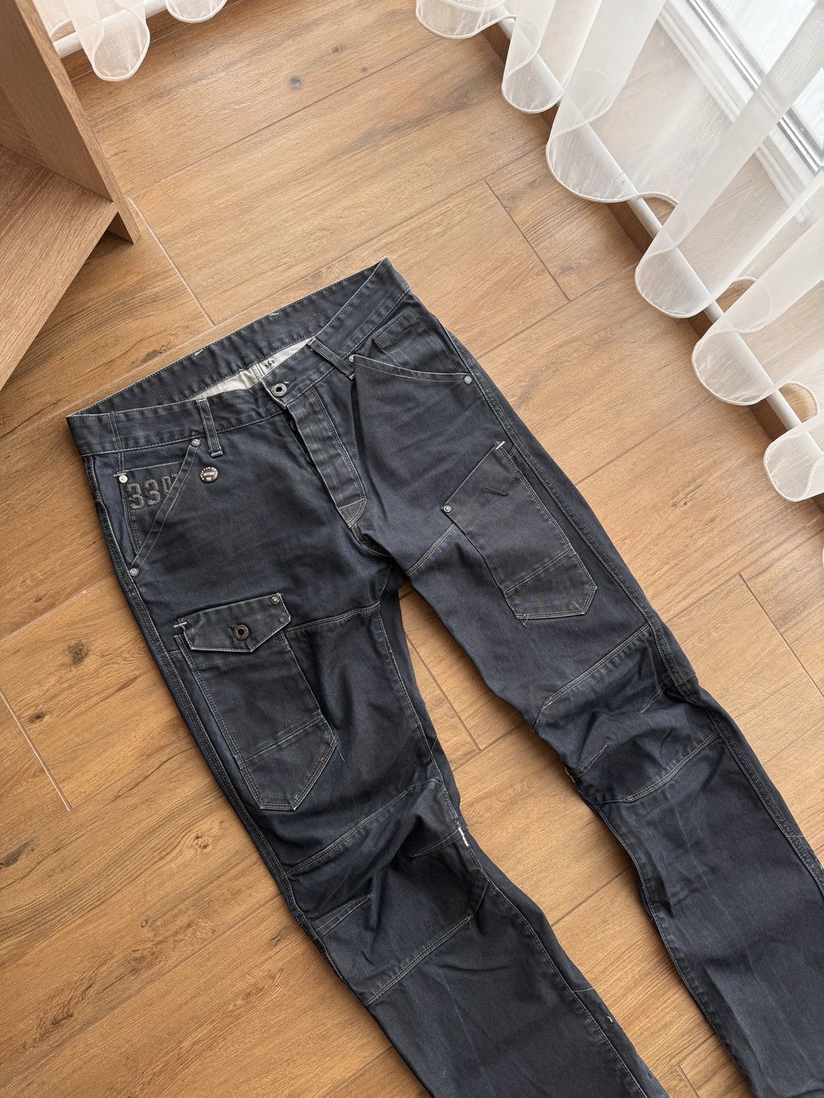 G-Star × Vintage Vintage G-Star Raw Cargo General Tapered Japanese Denim Size US 32 / EU 48 - 7 Thumbnail