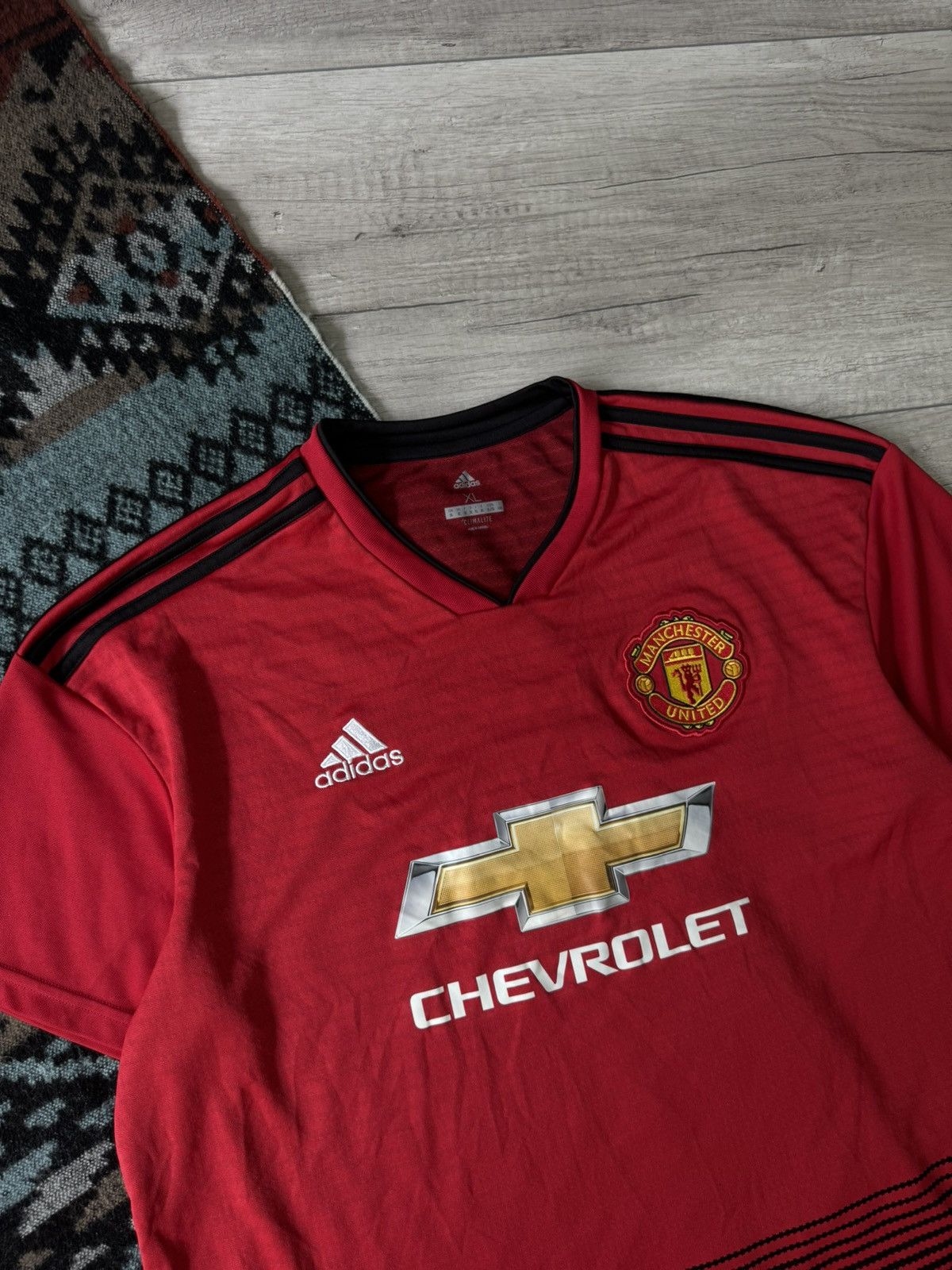 Adidas Manchester United Adidas 2018/2019 Home Football Jersey Size US XL / EU 56 / 4 - 3 Thumbnail