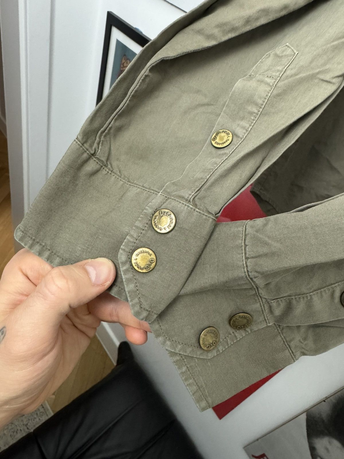 Dolce & Gabbana Dolce&Gabbana D&G Archive Y2k Multipocket Shirt Olive Cargo Size US L / EU 52-54 / 3 - 6 Thumbnail