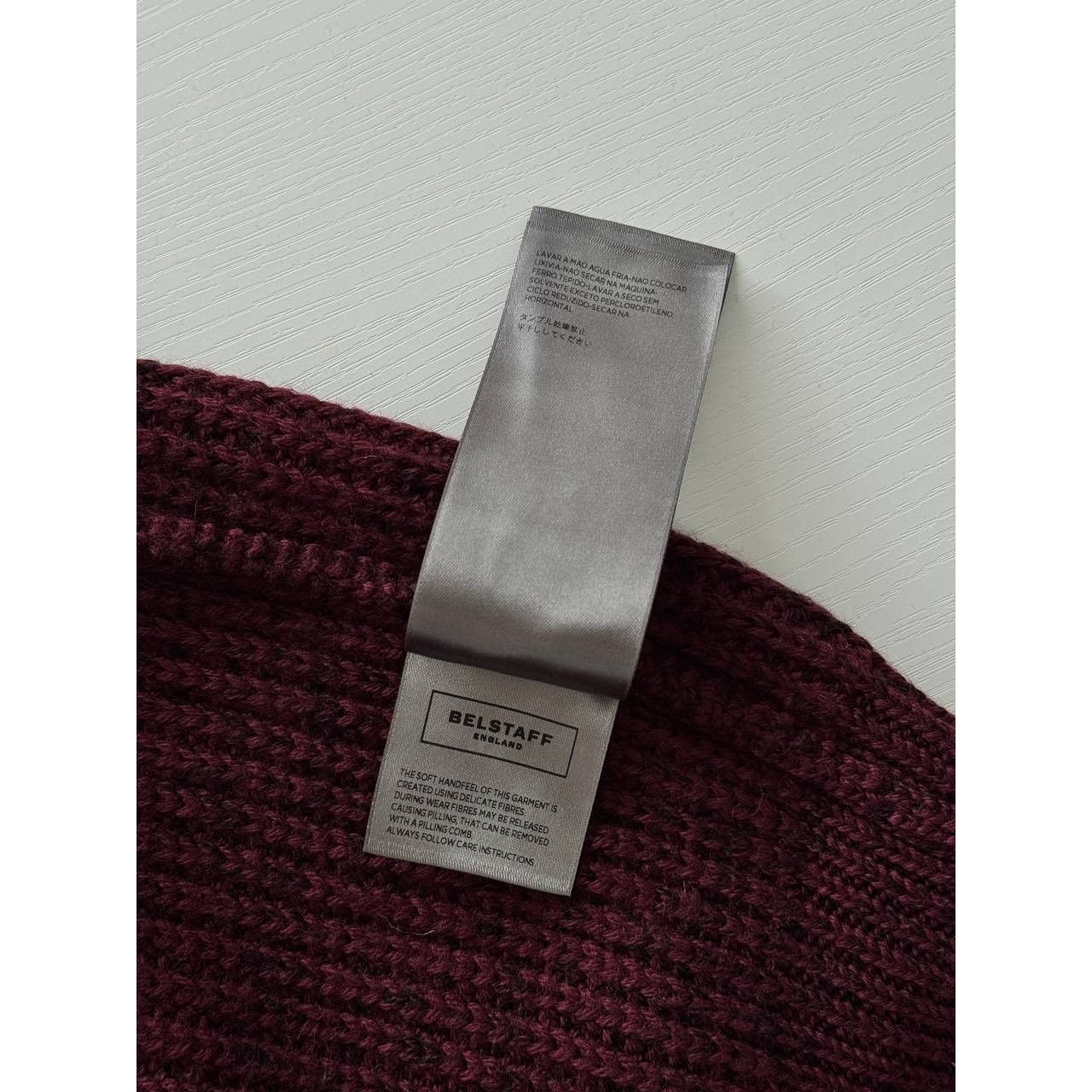 Belstaff Belstaff Turtleneck Sweater Burgundy Red Wool Size US M / EU 48-50 / 2 - 8 Thumbnail