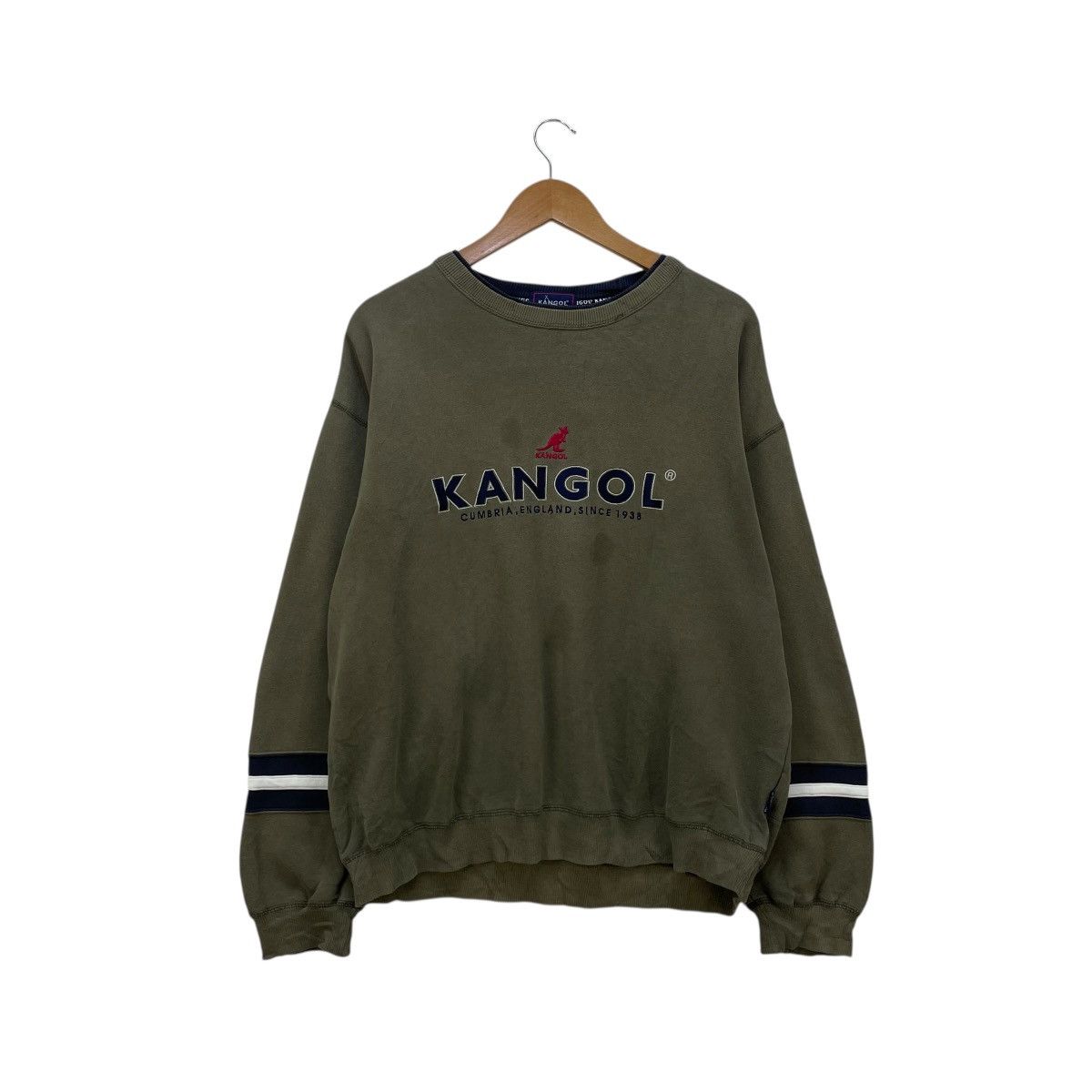 Kangol 💥Vintage Kangol Big Logo Embroidered Logo Crewneck Size US M / EU 48-50 / 2 - 1 Thumbnail